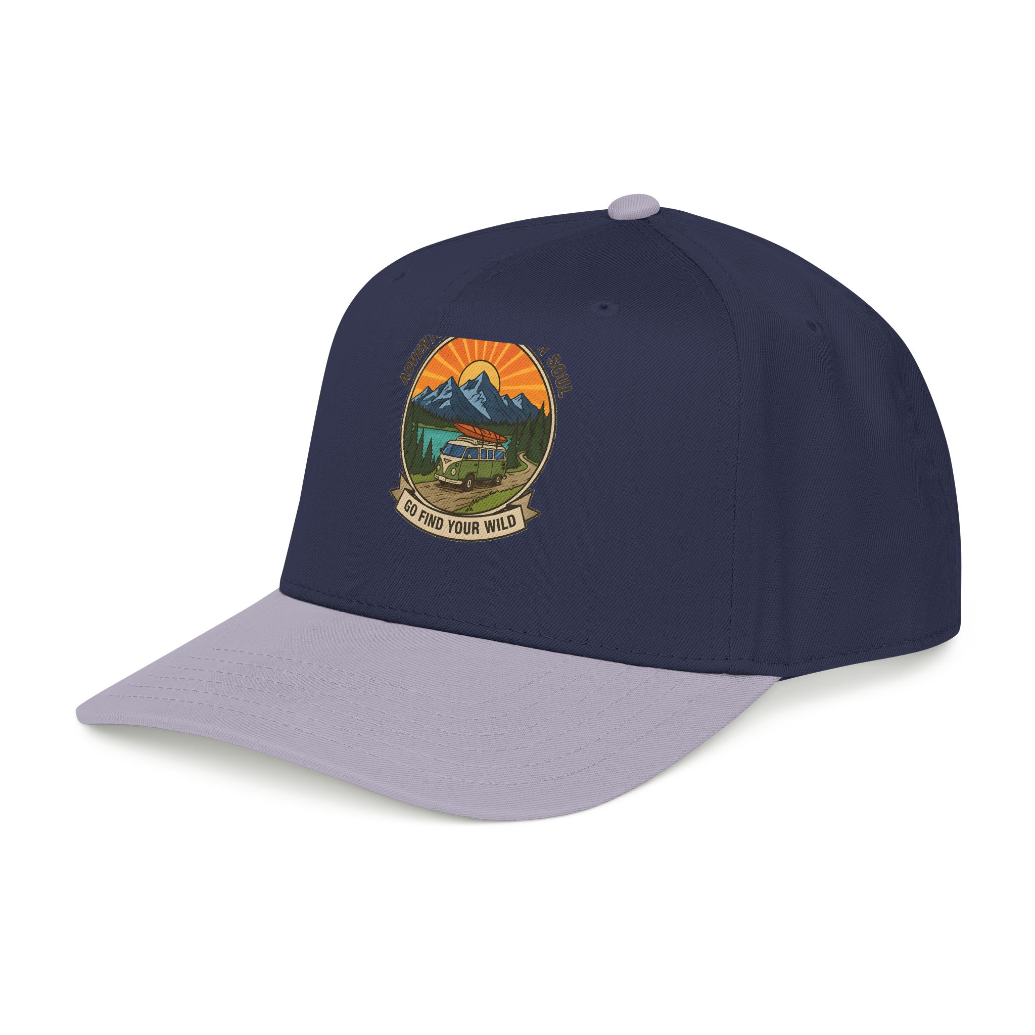 Baseball Cap — "Go Find Your Wild" Outdoor Patch