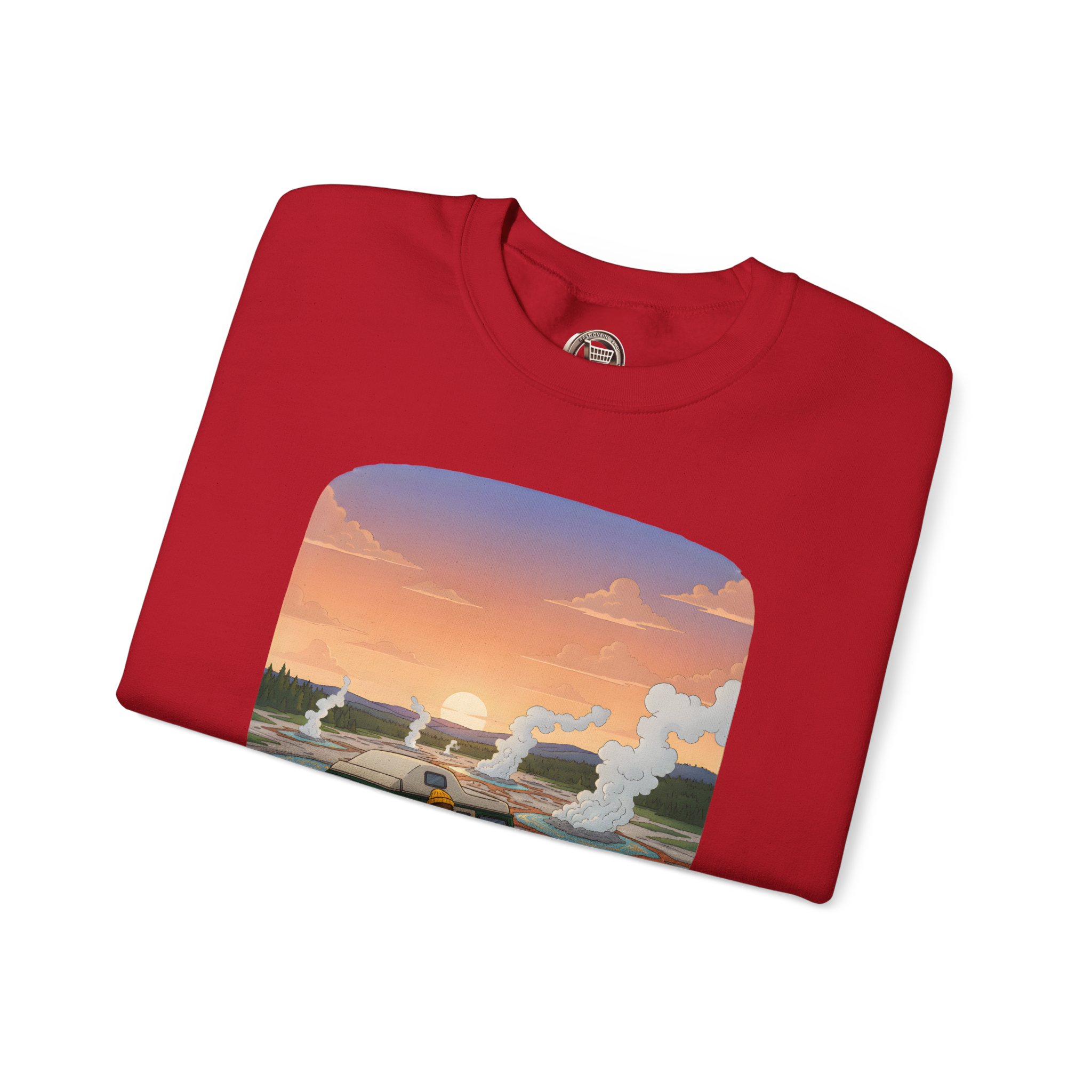Unisex Heavy Blend™ Crewneck Sweatshirt — "Roads Less Traveled" Design Sitcom-Line