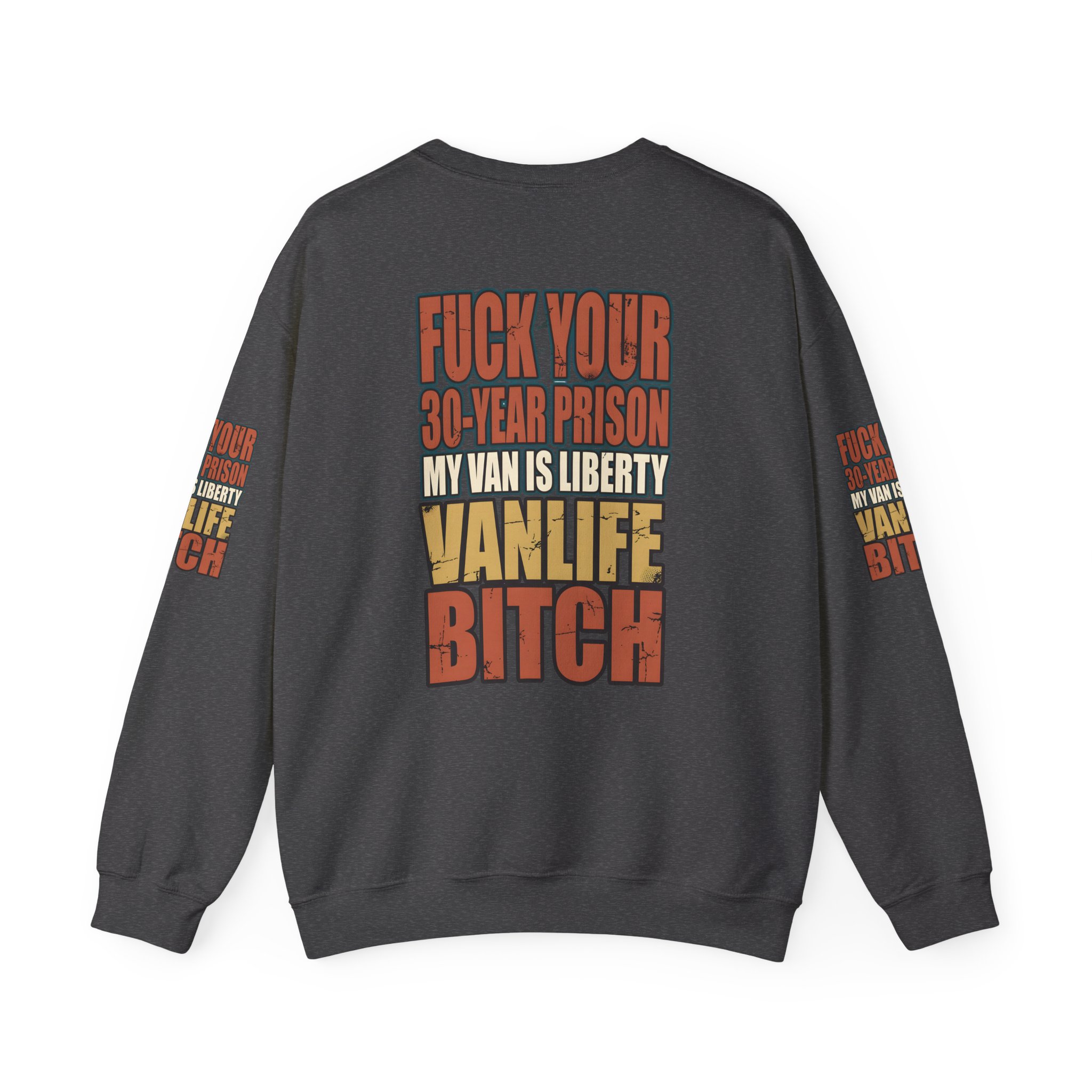 Unisex Heavy Blend™ Crewneck Sweatshirt — "Fuck Your 30 Year" Design F**K-Line