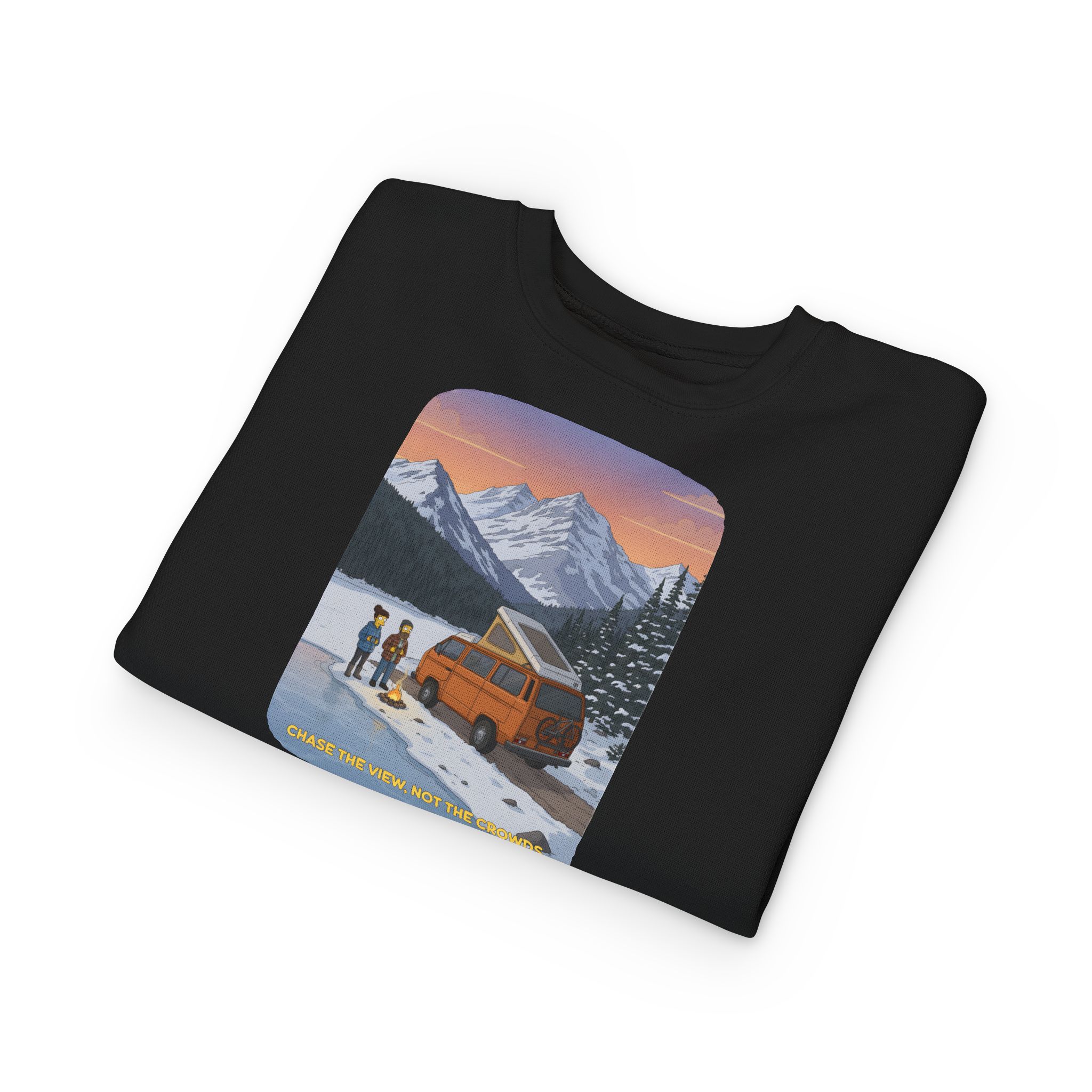 Toddler Sweatshirt - "Chase The Views-Not The Crowds" (Design Sitcom-Line)