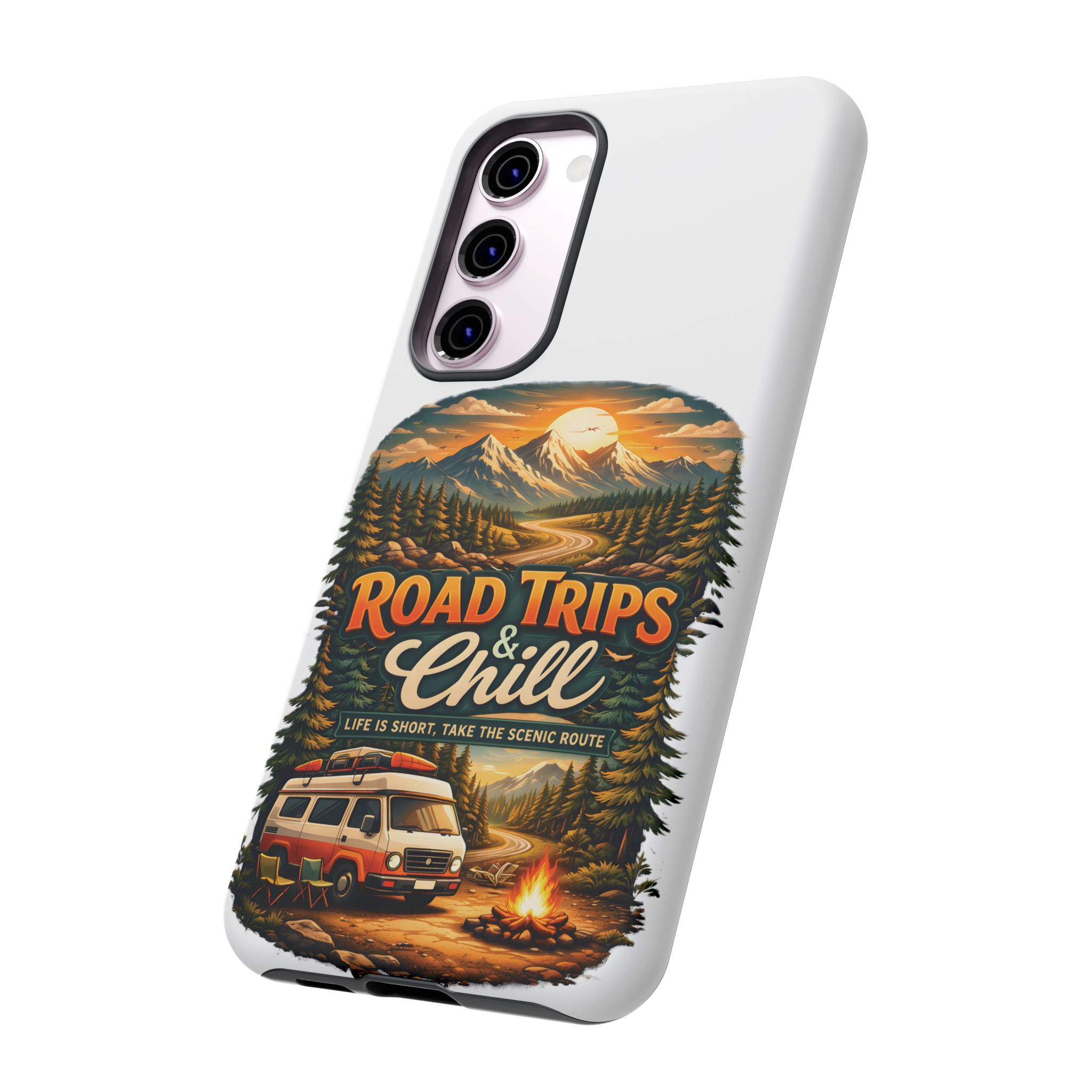 Phone Case — "Road Trips and Chill" (Design Scenic-Line)