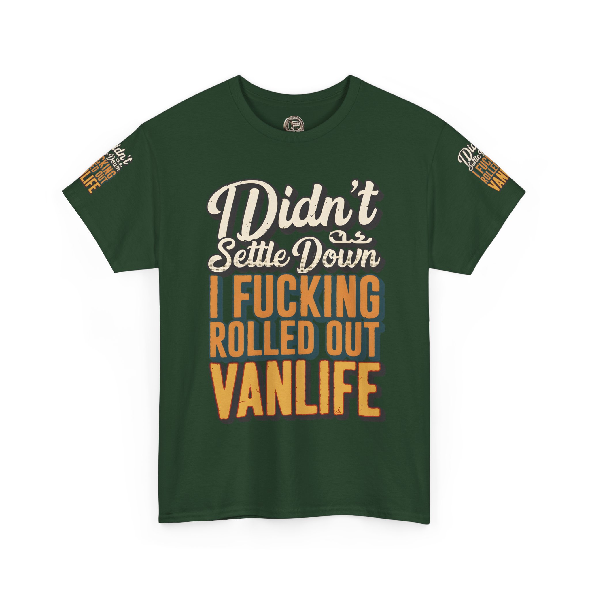 16319237101522972940_2048.jpeg Unisex Heavy Cotton Tee — "Dind´t Settle Down" Design F**K-Line