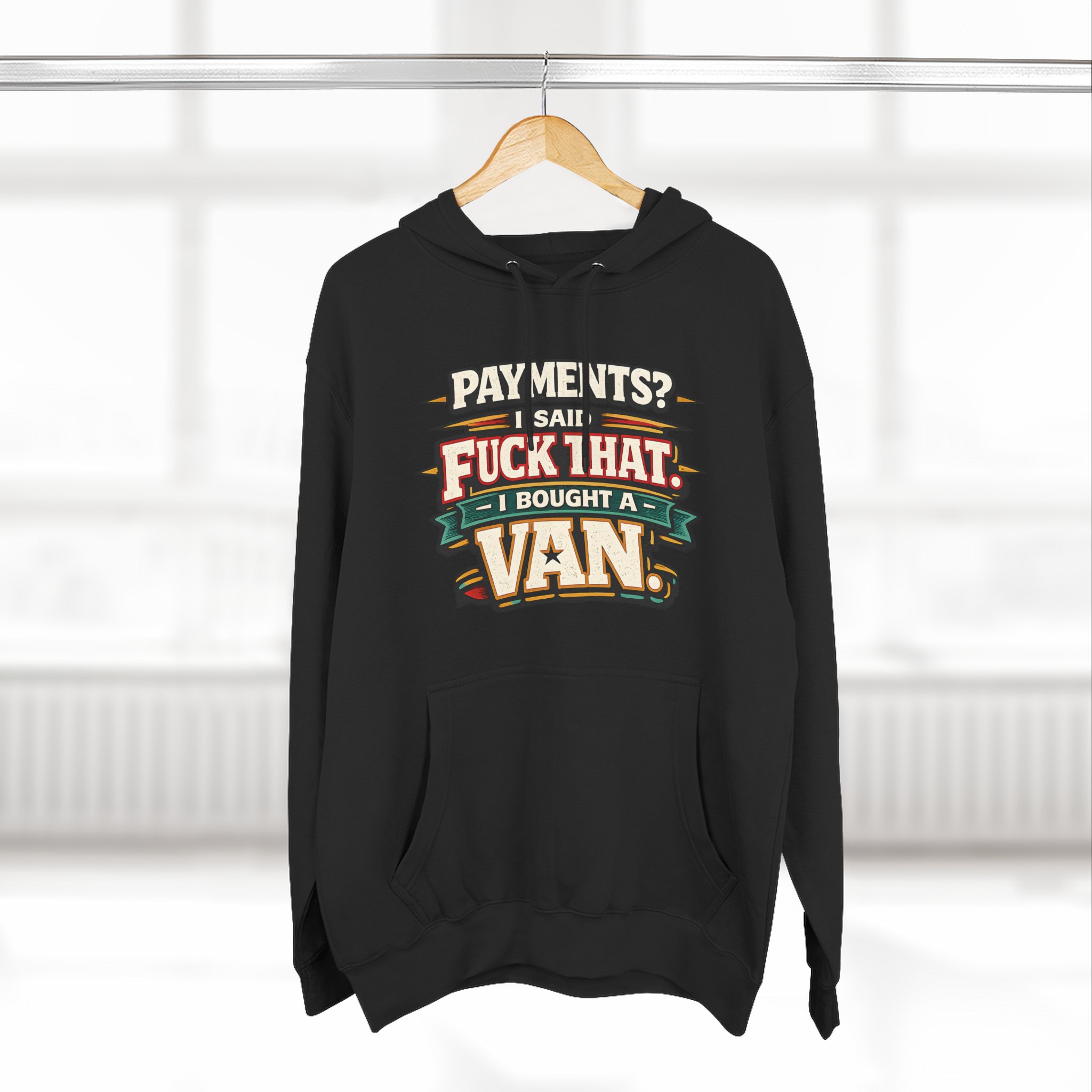 16338019687229225731_2048.jpeg Three-Panel Fleece Hoodie - "Payments?I Said" Design F**K-Line