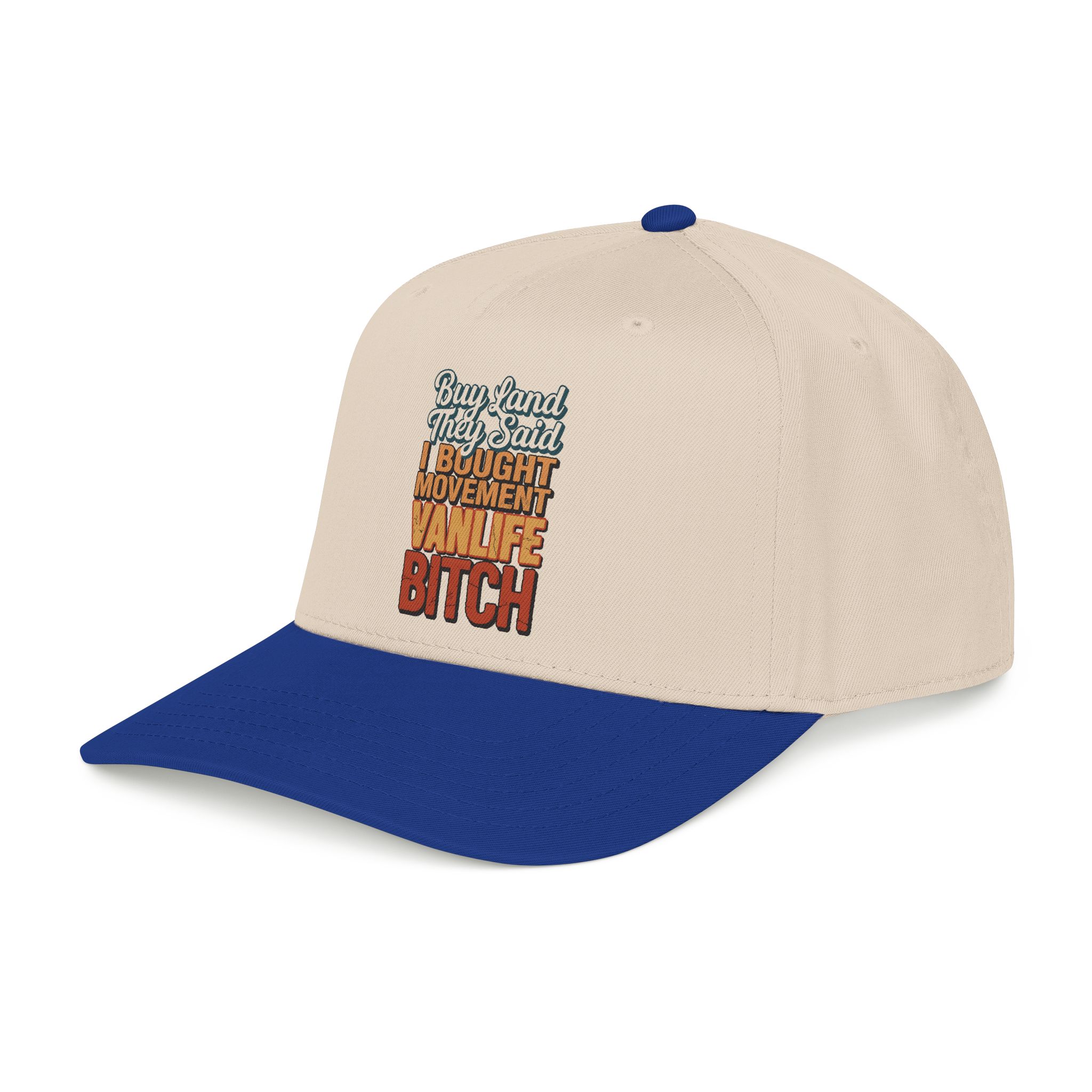 Baseball Cap - "Buy Land They Said" Design F**K-Line