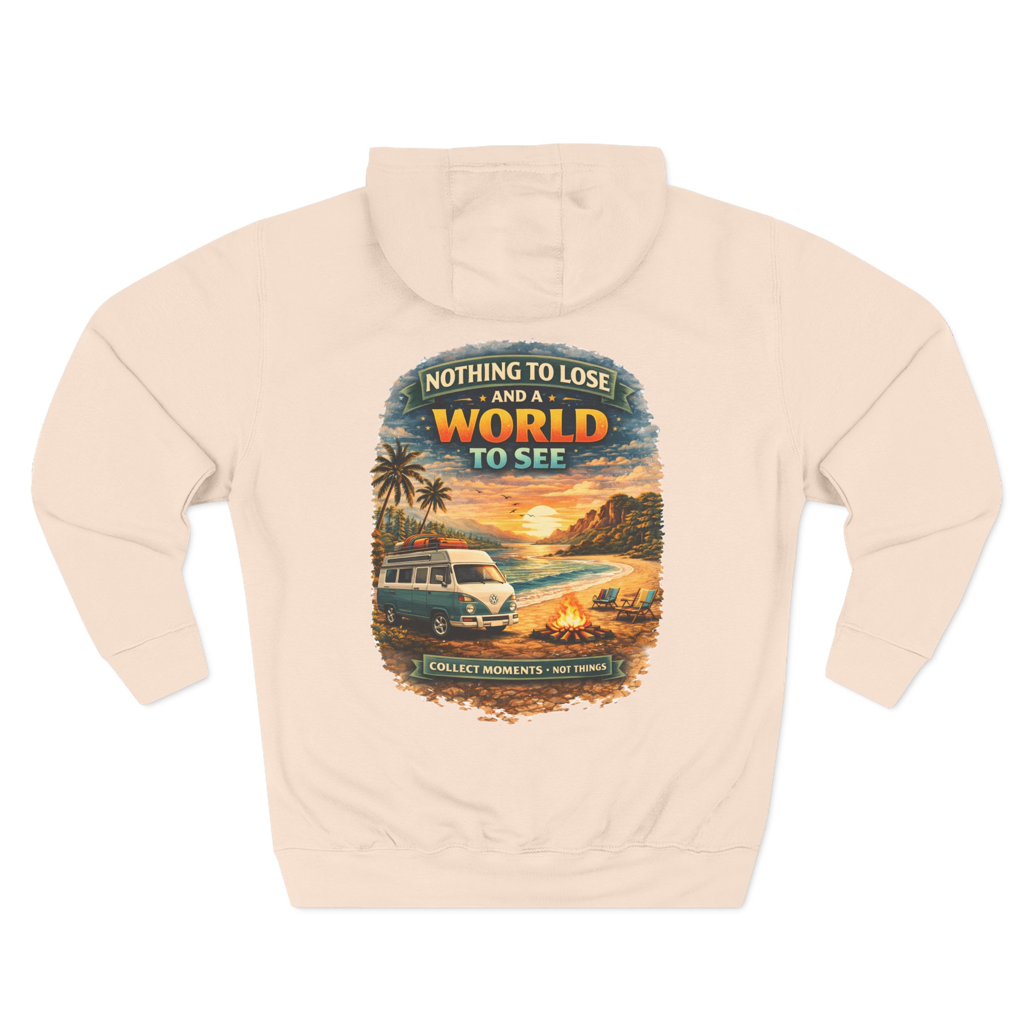 Three-Panel Fleece Hoodie - "Nothing To Lose" Design Scenic-Line