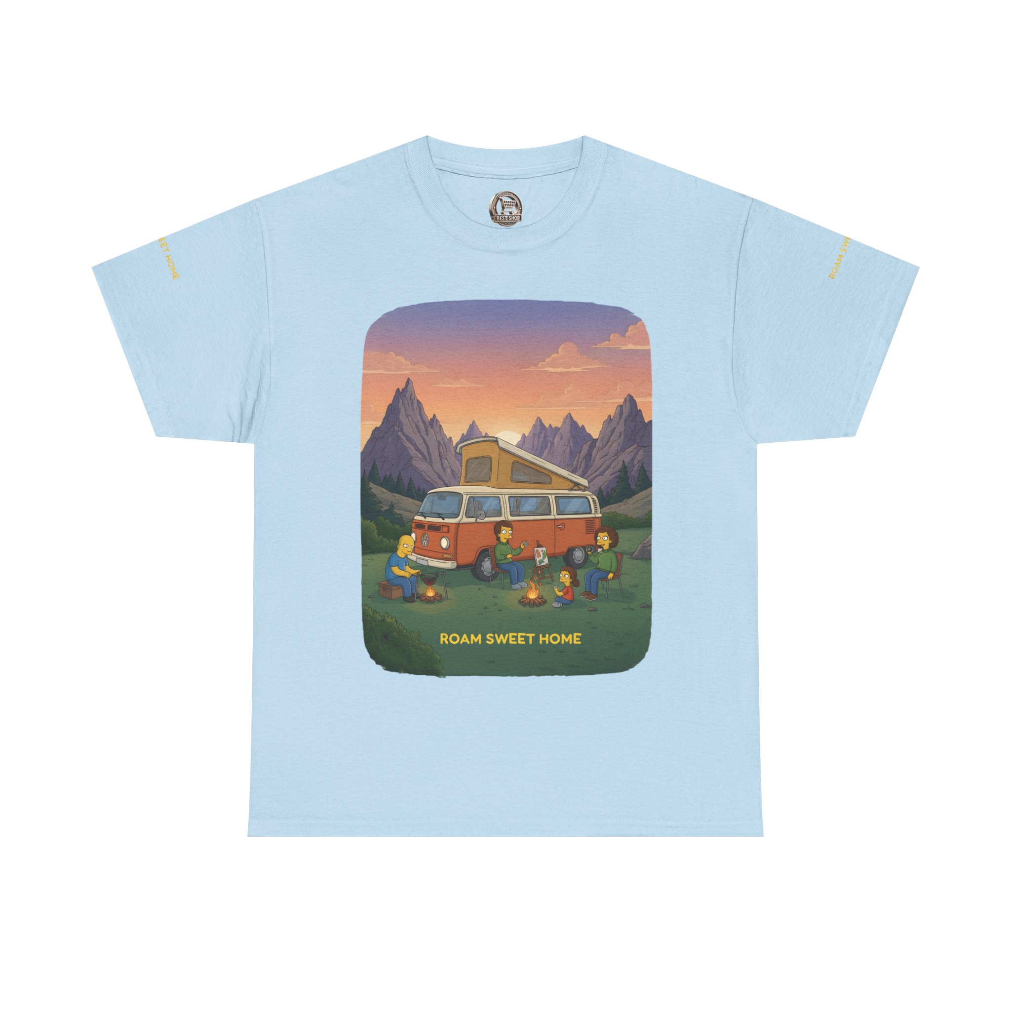 Unisex Heavy Cotton Tee — "Roam Sweet Home" Design Sitcom-Line