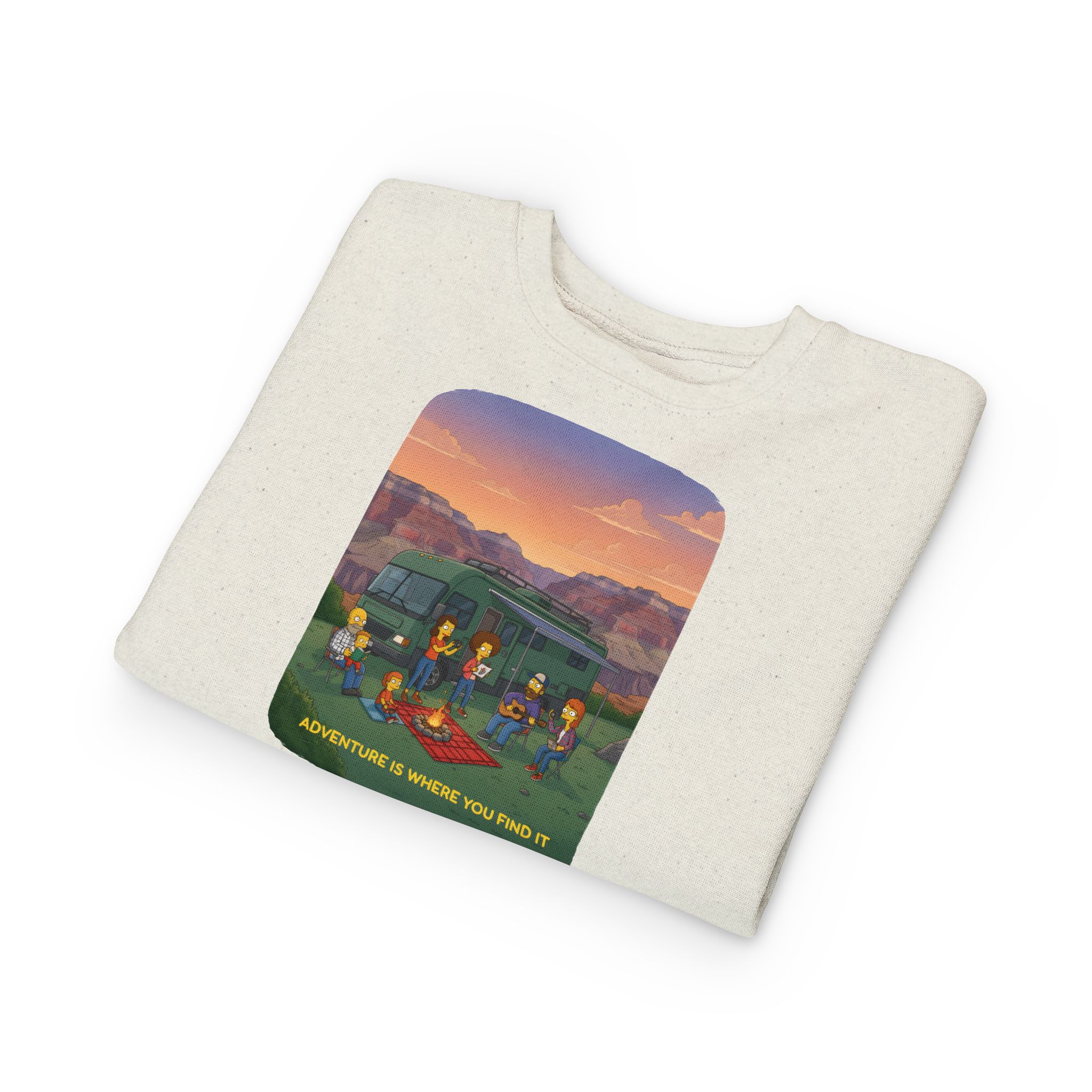 Toddler Sweatshirt - "Adventure Is Where You Find It" (Design Sitcom-Line)