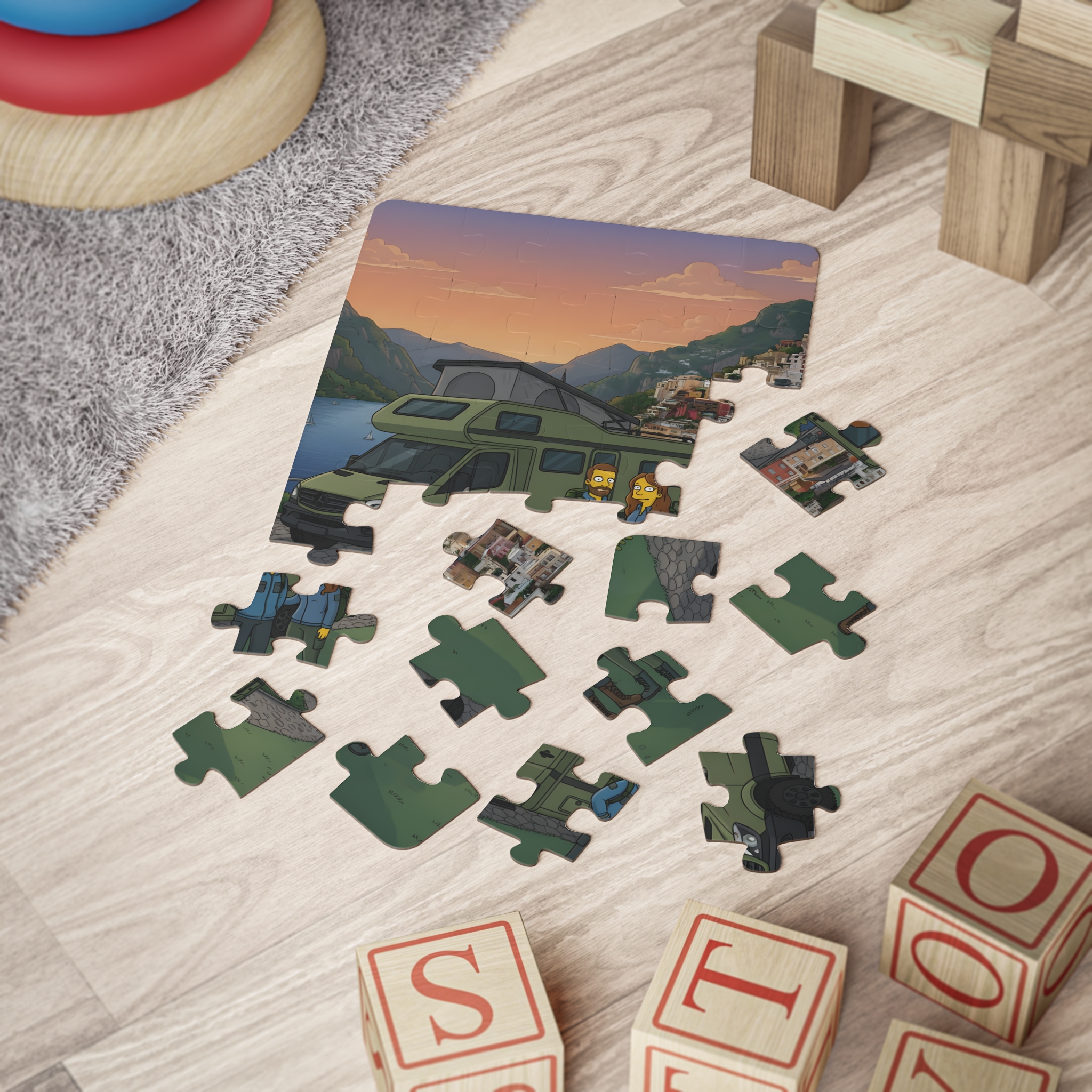 Kids' 30‑Piece Camping Puzzle — Travel-Themed Jigsaw