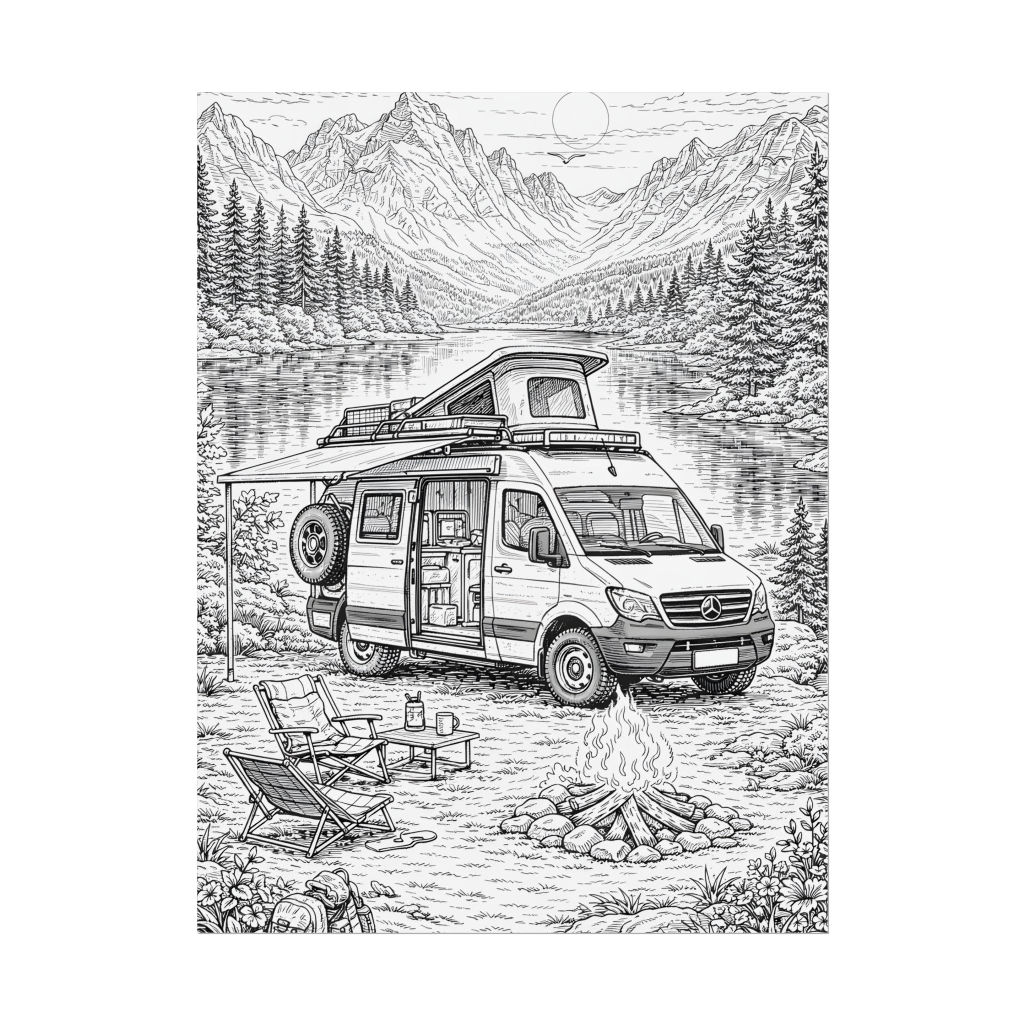 16367098321116505680_2048-1.jpeg Campervan Poster — Vintage RV Camping Landscape Wall Art