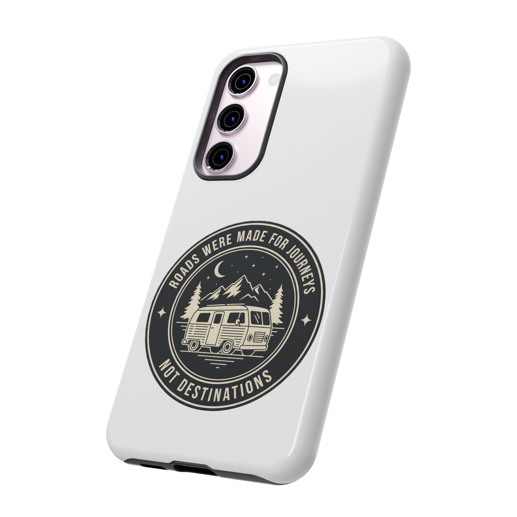 Phone Case — "ROAD WHERE MADE FOR JOURNEYS-NOT DESTINATIONS" Camper Van Design