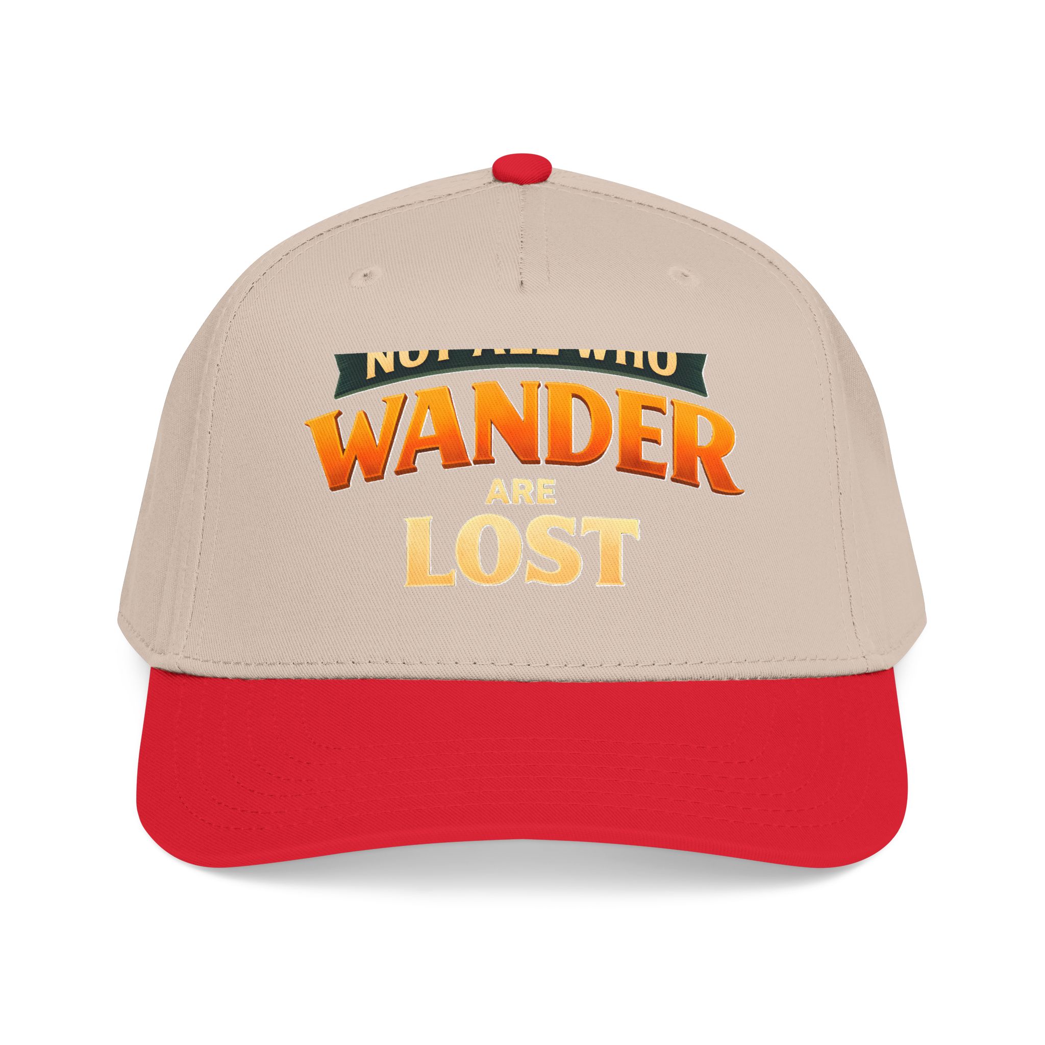 Baseball Cap - "Not All Who Wander Are Lost" Design Scenic-Line