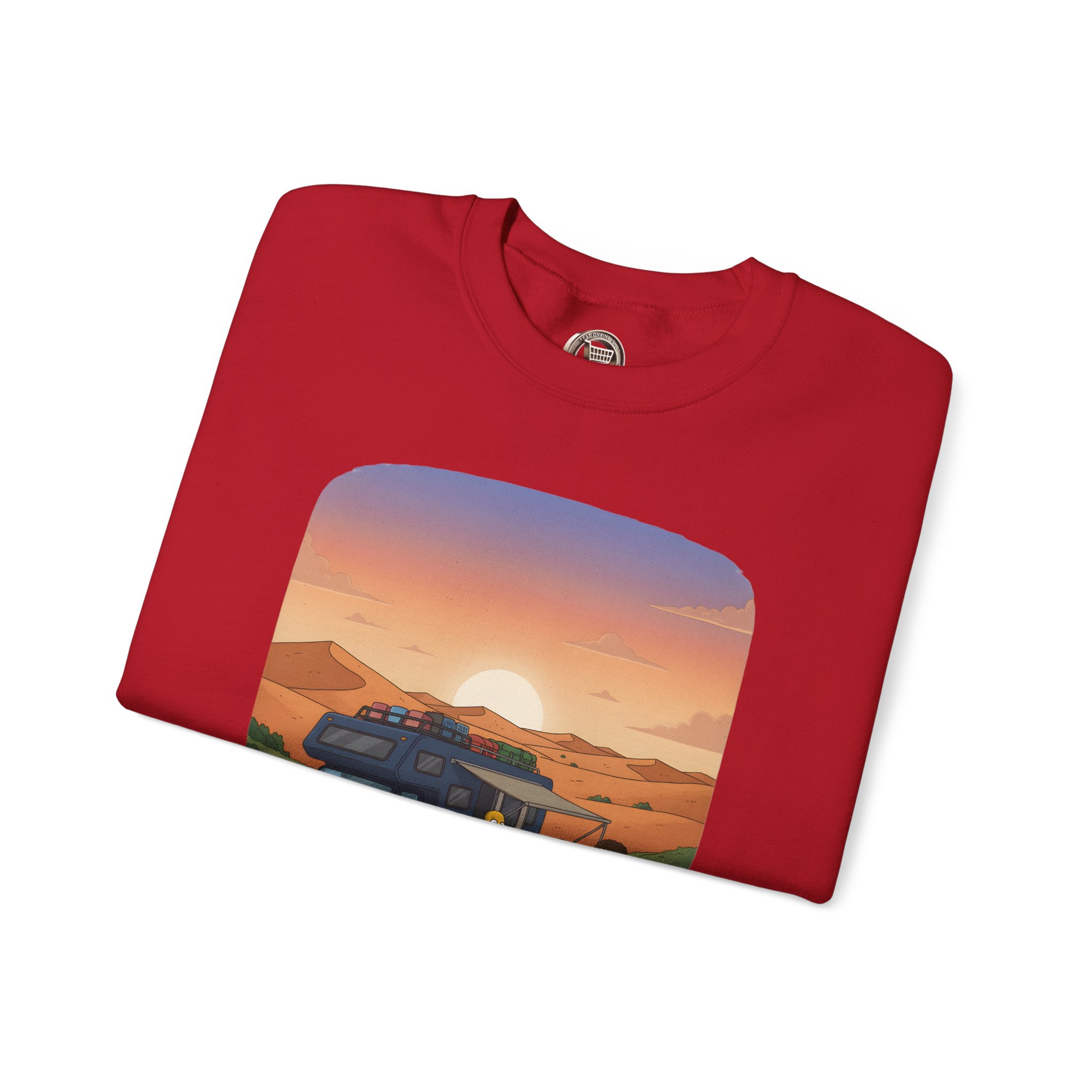 Unisex Heavy Blend™ Crewneck Sweatshirt — "The World Is Your playground" Design Sitcom-Line