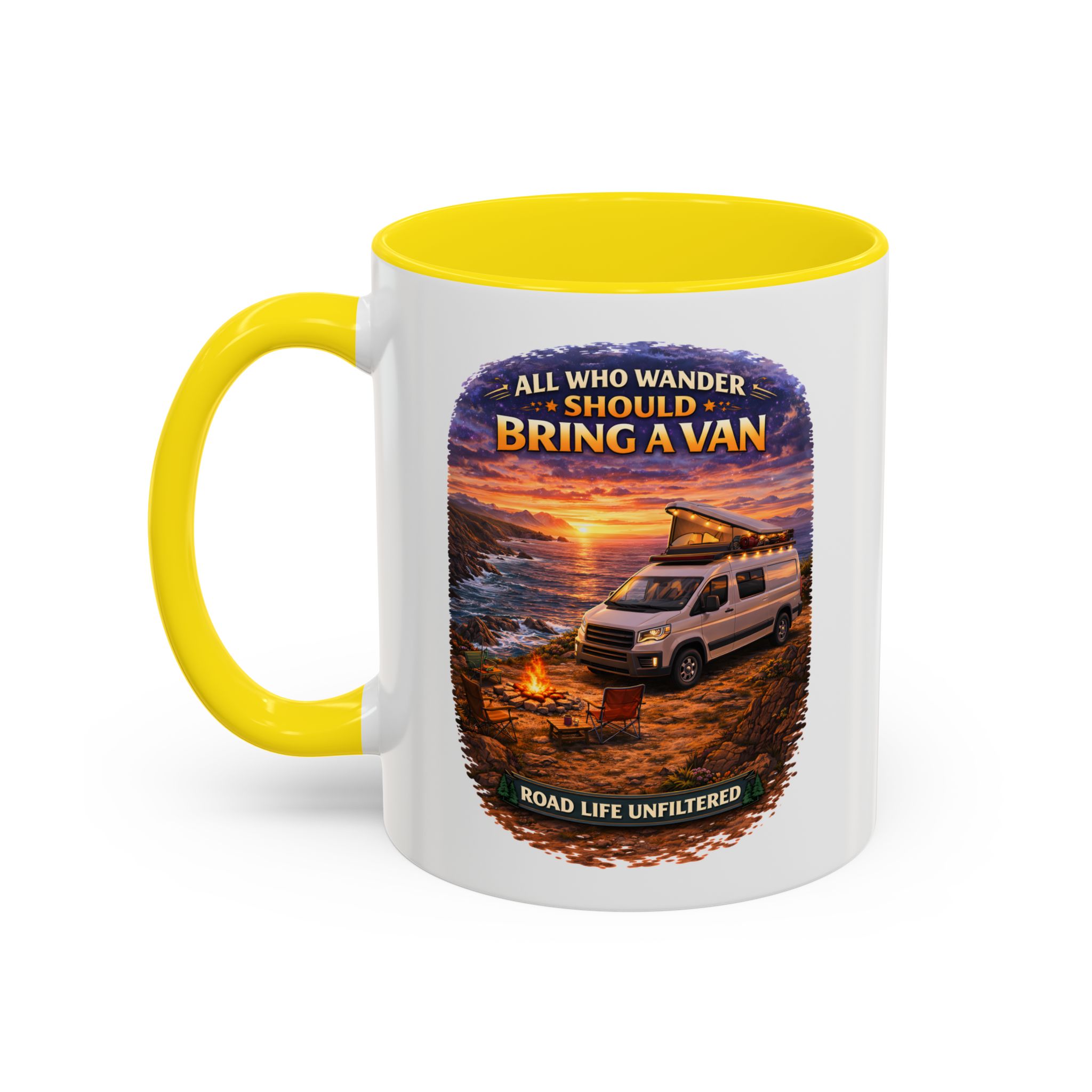 16395124912727067395_2048.jpeg Accent Coffee Mug (11, 15oz) — "All Who wander Should Bring A Van" Design Scenic-Line