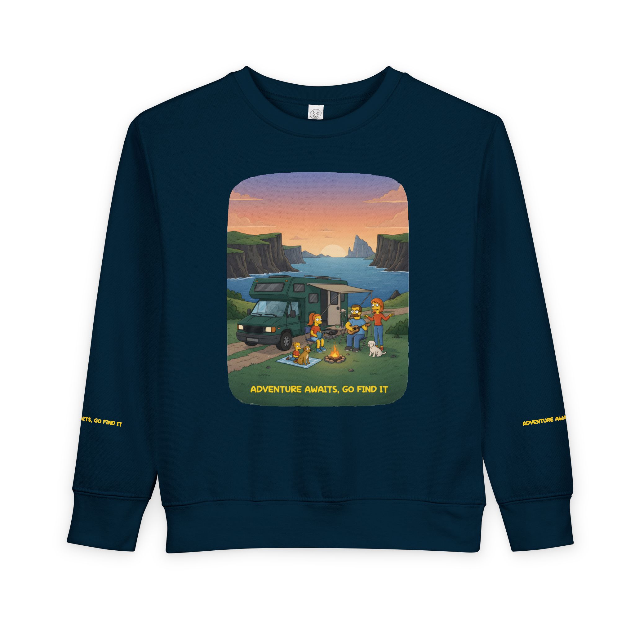 16395379890963583079_2048-1.jpeg Toddler Sweatshirt - "Adventure Awaits-Go Find It" (Design Sitcom-Line)