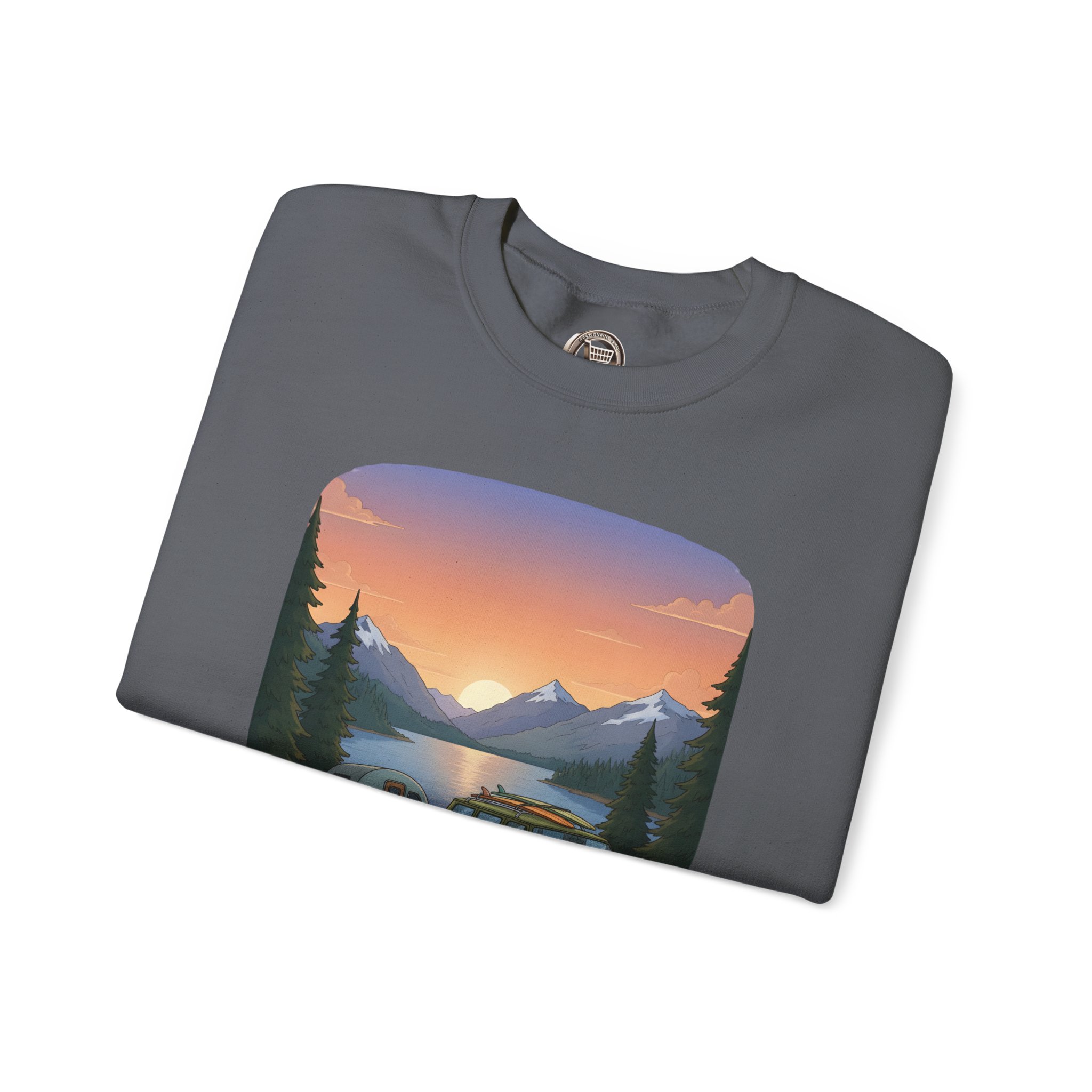 Unisex Heavy Blend™ Crewneck Sweatshirt — "Take The Scenic Route" Design Sitcom-Line