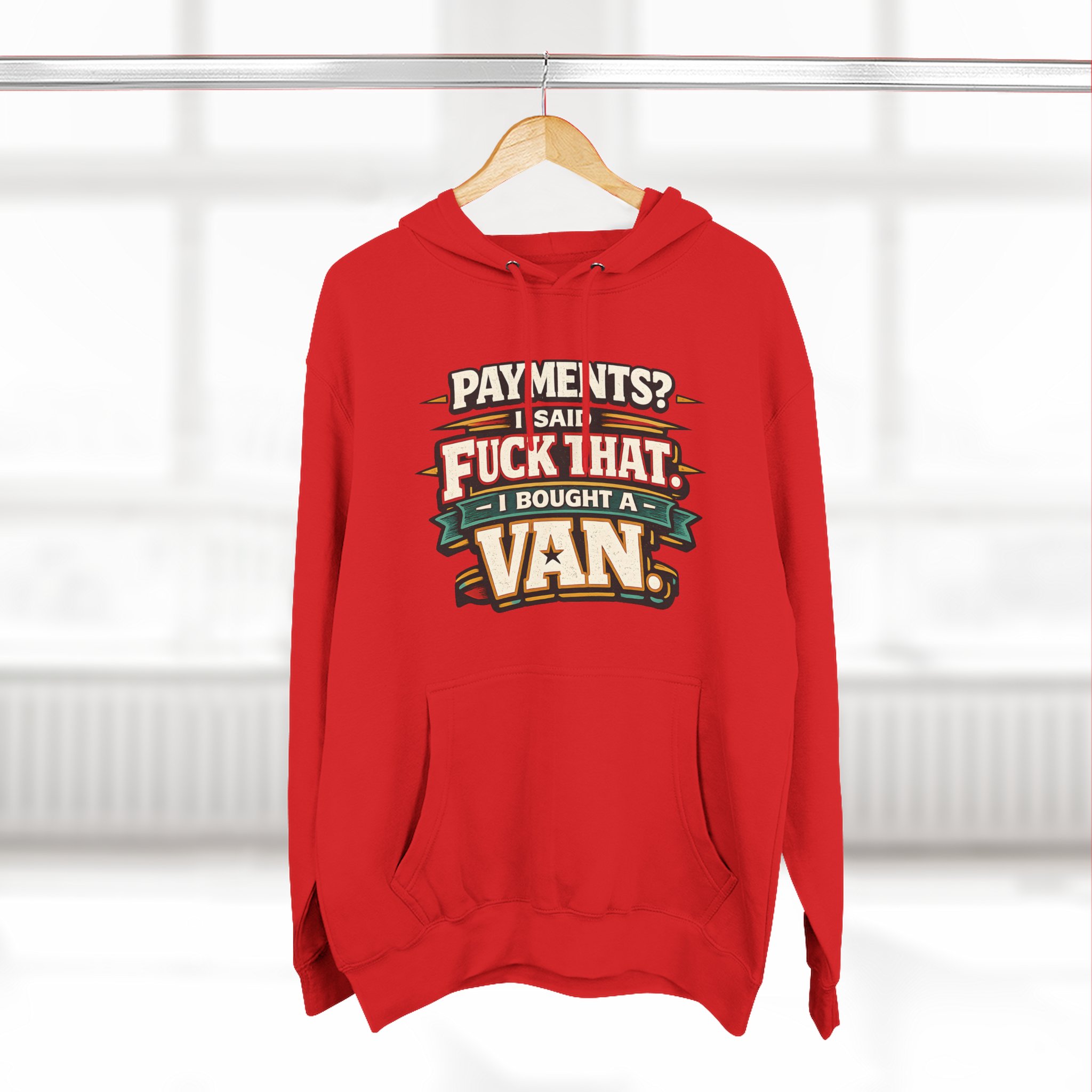 16406588717989938952_2048.jpeg Three-Panel Fleece Hoodie - "Payments?I Said" Design F**K-Line