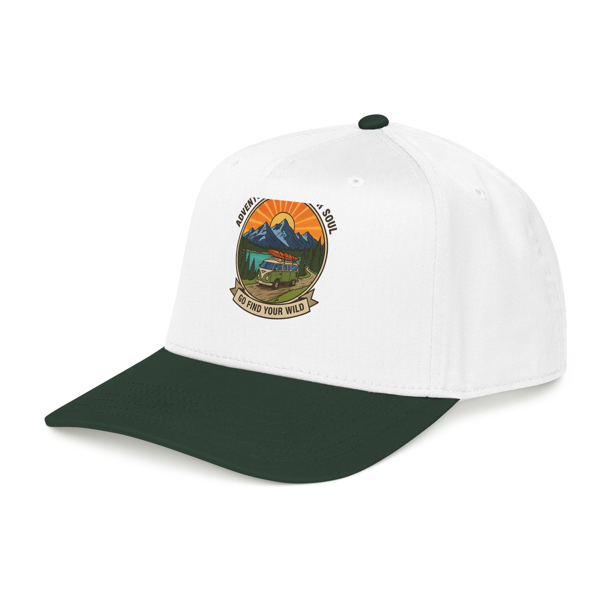 Baseball Cap — "Go Find Your Wild" Outdoor Patch