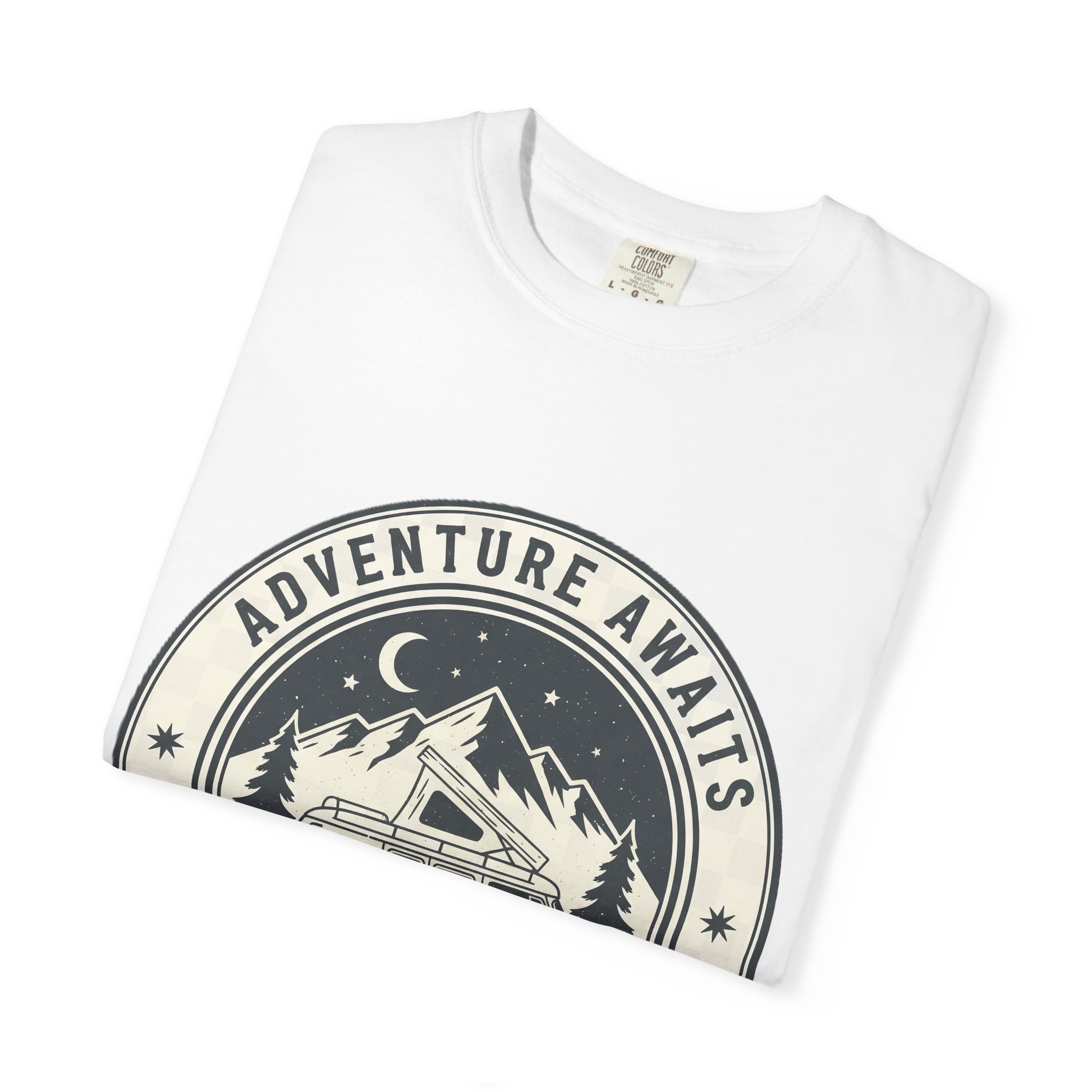 16415469094780840366_2048.jpeg T-Shirt — "Adventure Awaits-Go Where You Feel Most Alive" (Front + Back Printed) Outdoor Travel Tee