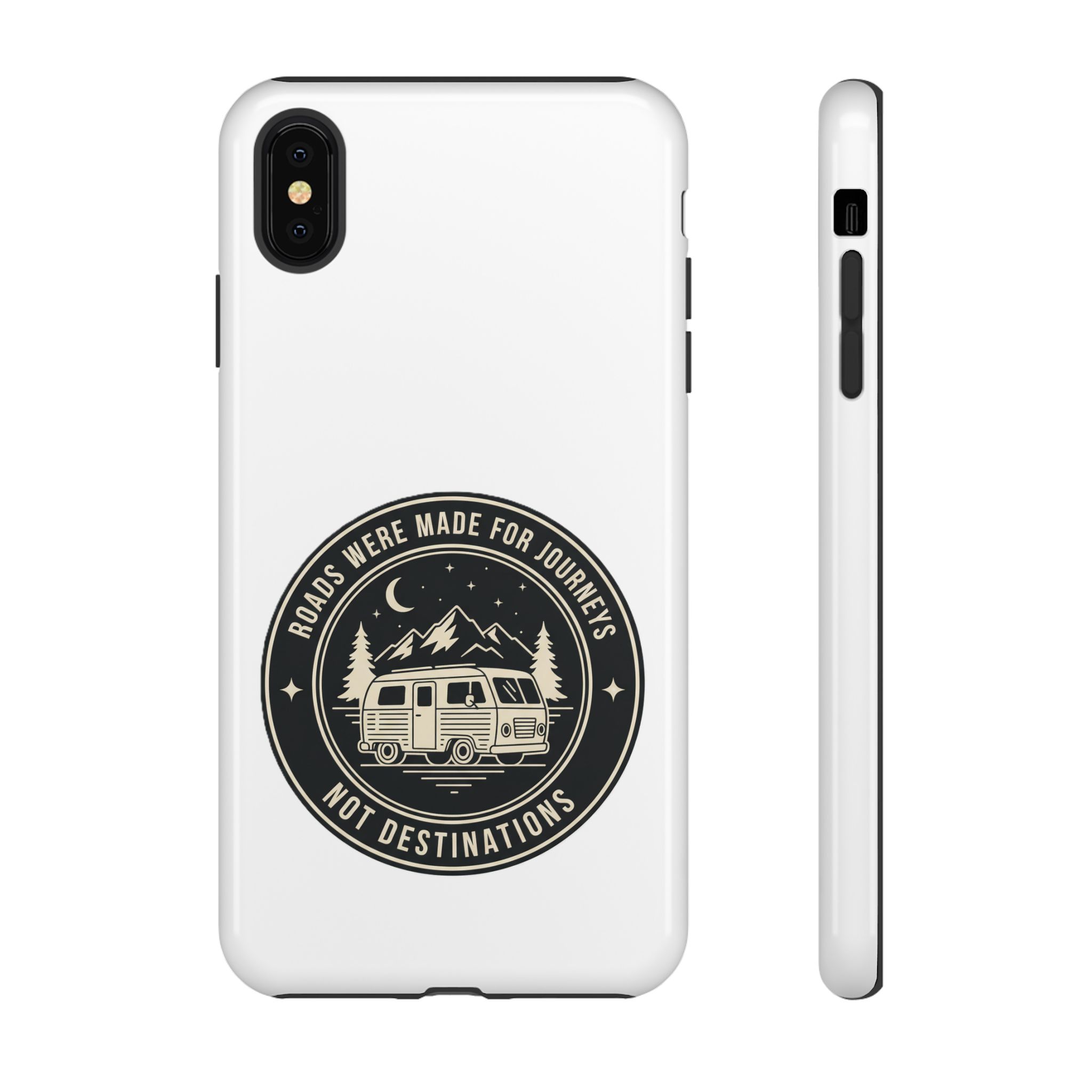 Phone Case — "ROAD WHERE MADE FOR JOURNEYS-NOT DESTINATIONS" Camper Van Design