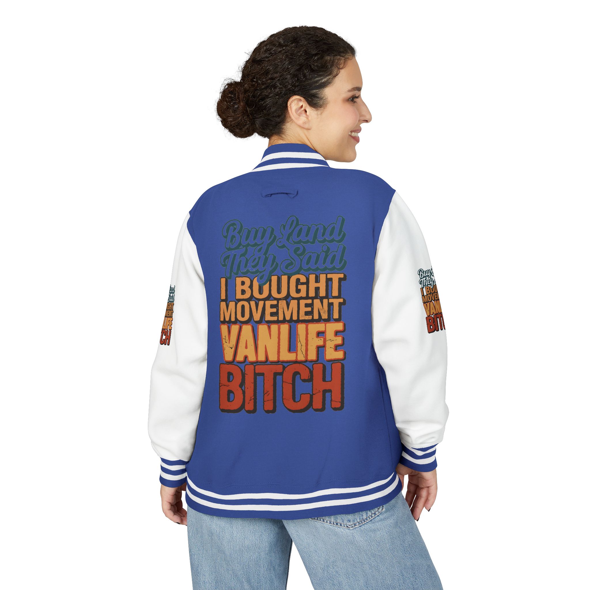 16430766181340069534_2048-1.jpeg Unisex Heavyweight Letterman Jacket — "Buy Land They Said" Design F**K-Line