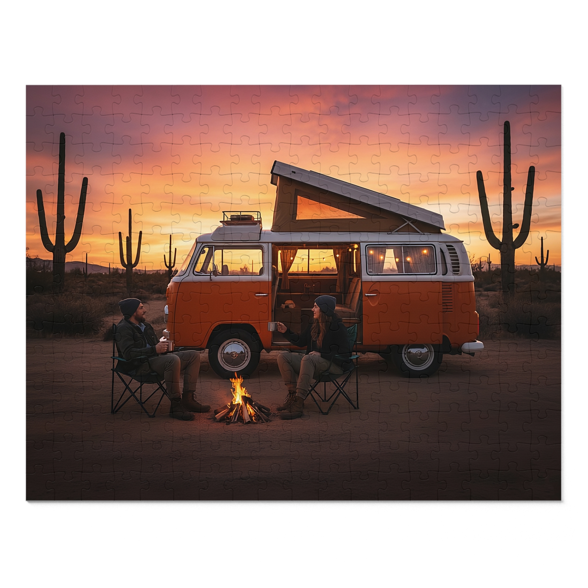 Jigsaw Puzzle with — Campervan Sunset Jigsaw