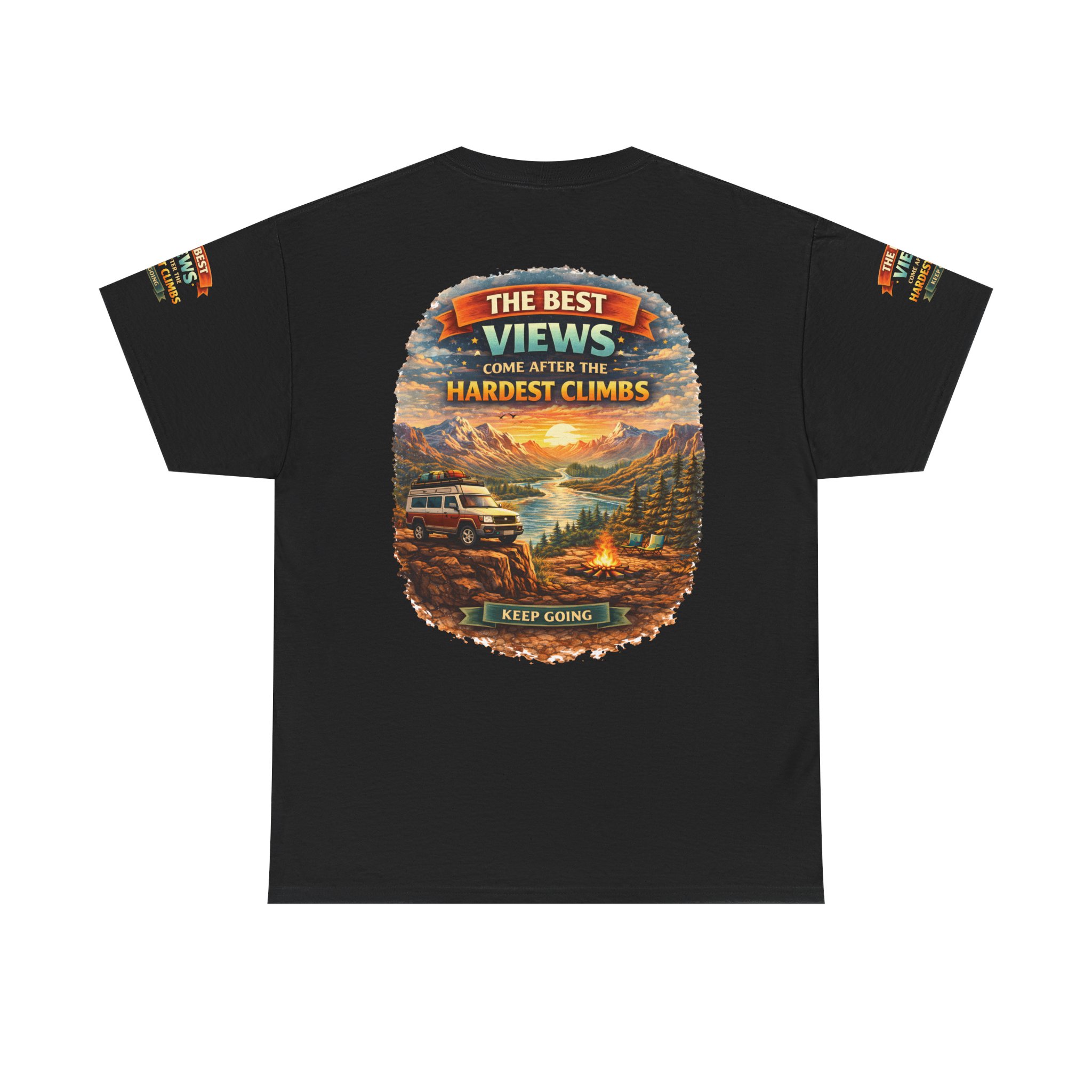 16470898878576381099_2048.jpeg Unisex Heavy Cotton Tee — "The Best Views" Design Scenic-Line