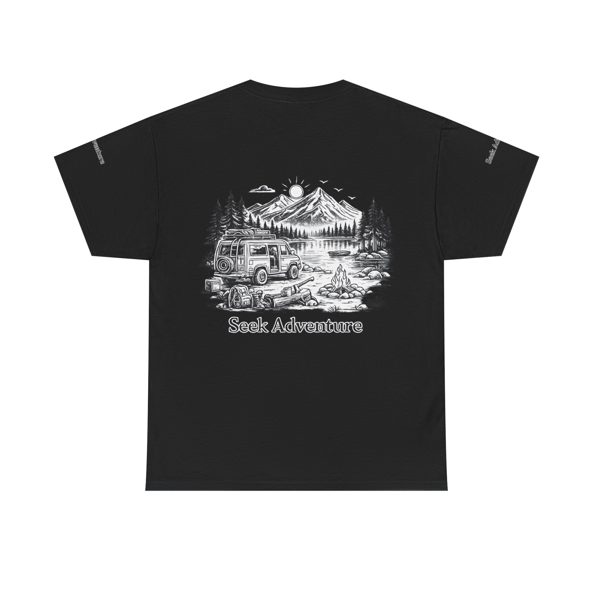 16474289107580110303_2048.jpeg Unisex Heavy Cotton Tee — "Seek Adventure" Design Minimal-Line