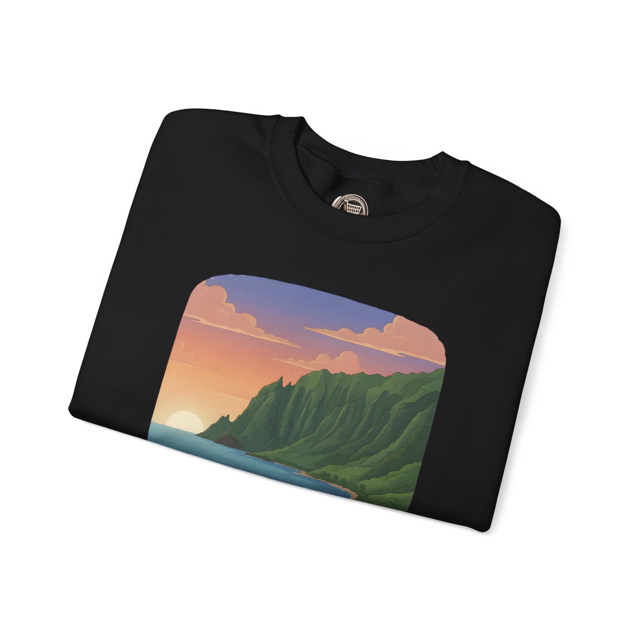 Unisex Heavy Blend™ Crewneck Sweatshirt — "Take Only Memories-Leave Only Footprints" Design Sitcom-Line