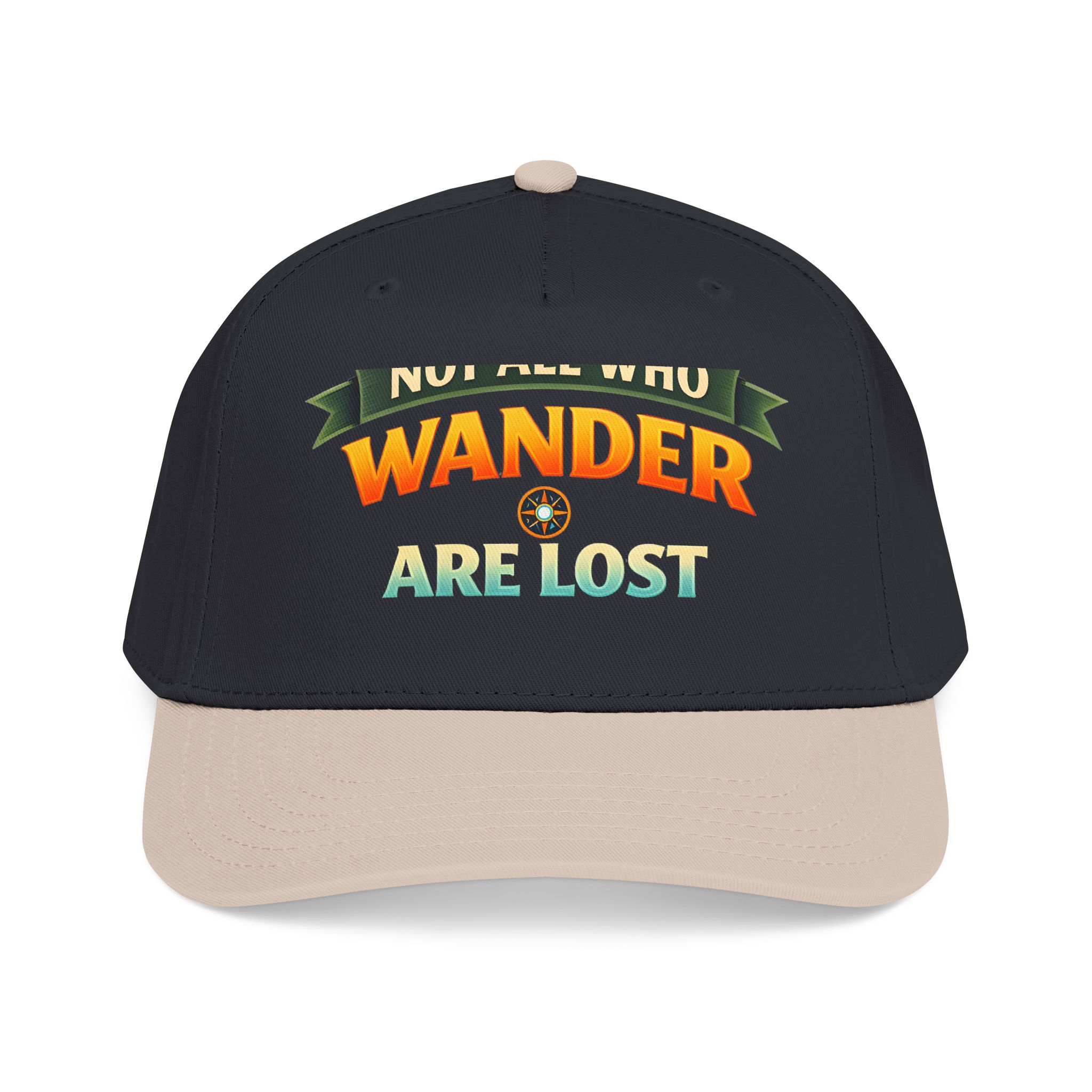 Baseball Cap - "Not All Who Wander Are Lost" Design Scenic-Line