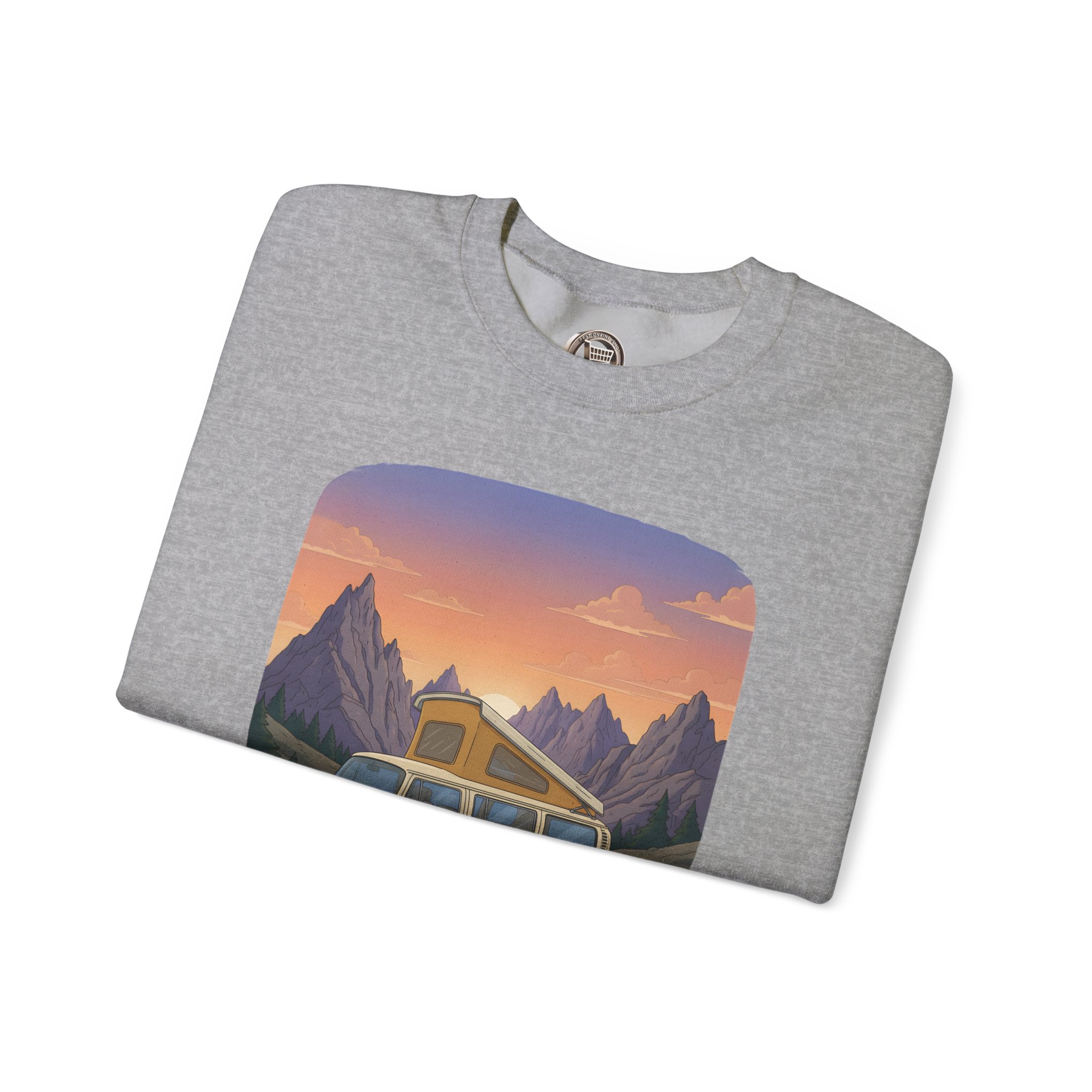 Unisex Heavy Blend™ Crewneck Sweatshirt — "Roam Sweet Home" Design Sitcom-Line