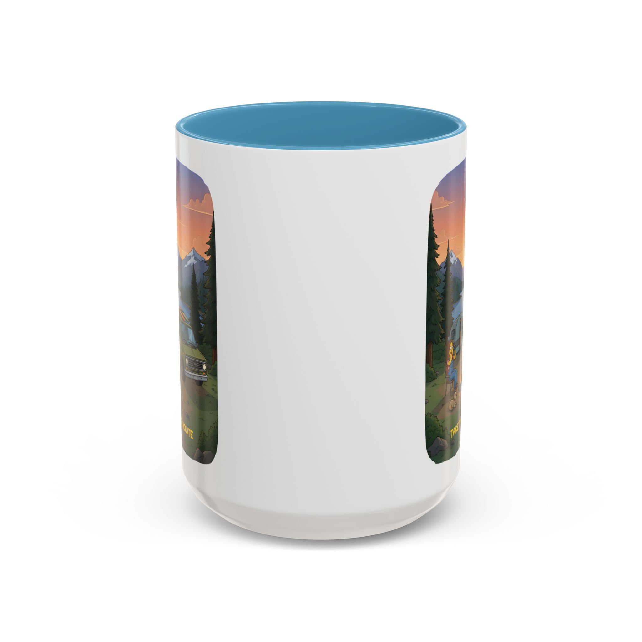 1650148156446556751_2048.jpeg Accent Coffee Mug (11, 15oz) — "Take The Scenic Route" Design Sitcom-Line