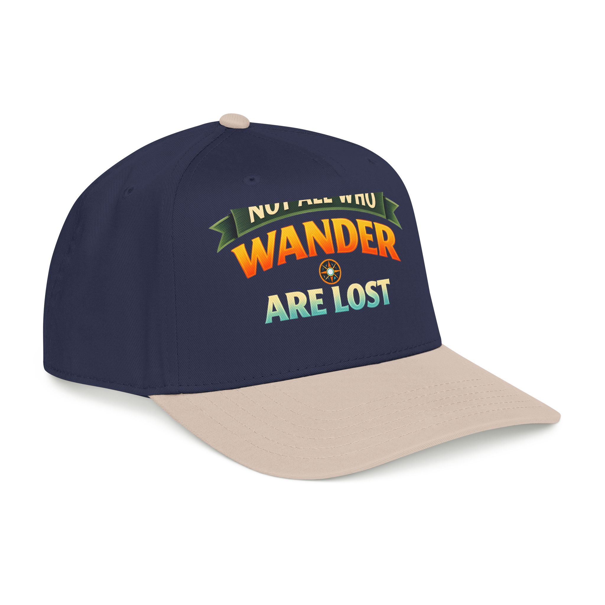 Baseball Cap - "Not All Who Wander Are Lost" Design Scenic-Line