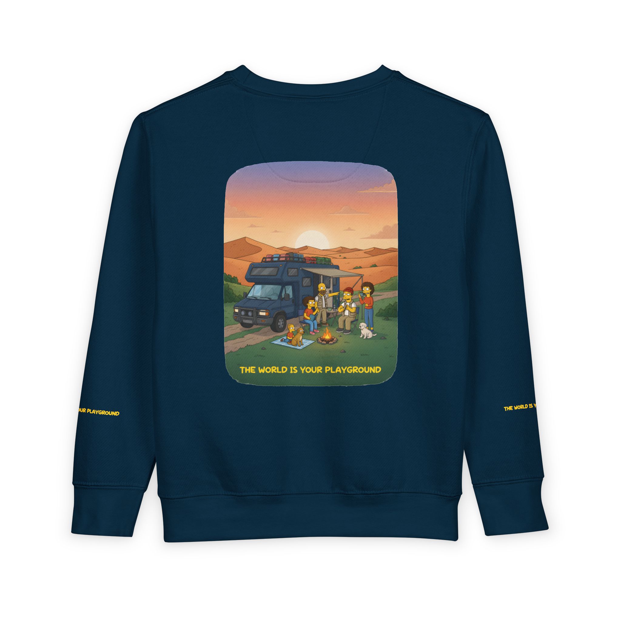 Toddler Sweatshirt - "The World Is Your playground" (Design Sitcom-Line)