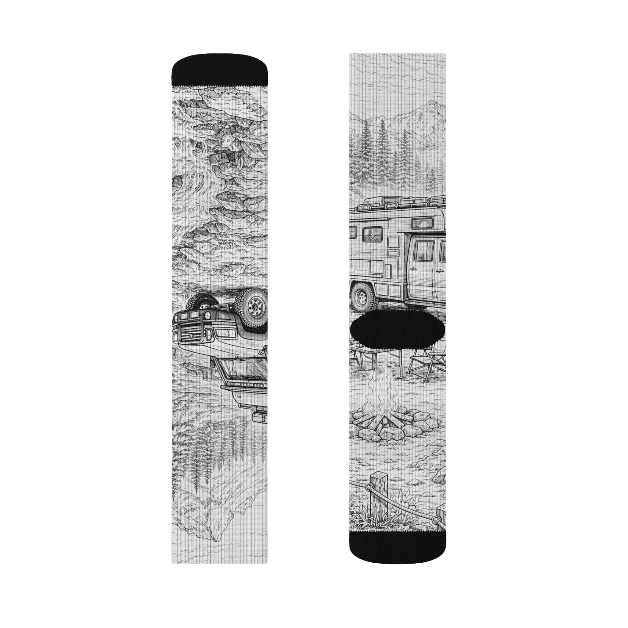 16560699238777871329_2048-1.jpeg Sublimation Socks — Retro Camper Roadtrip Crew Socks