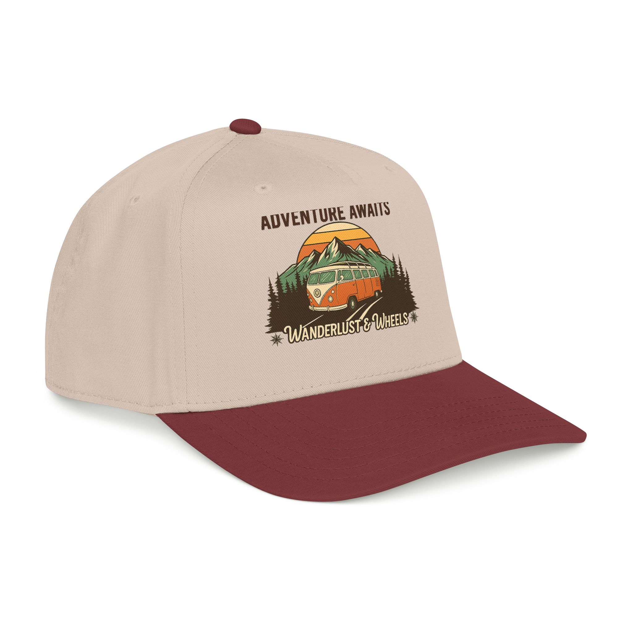 Baseball Cap - "Home Is Where You Adventure Awaits" Mid Profile Baseball Cap