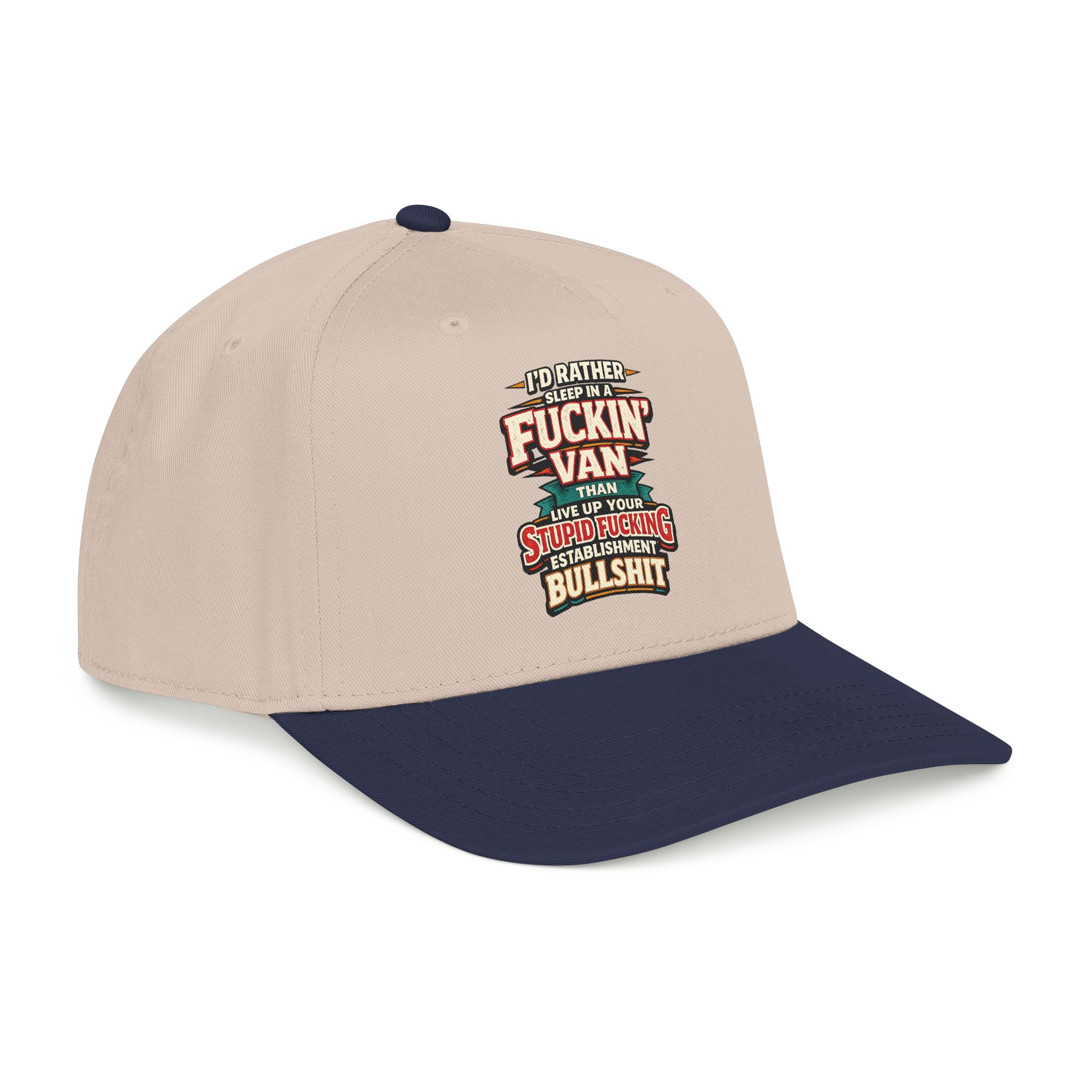 Baseball Cap - "I´d Rather Sleep in A Fucking Van" Design F**K-Line