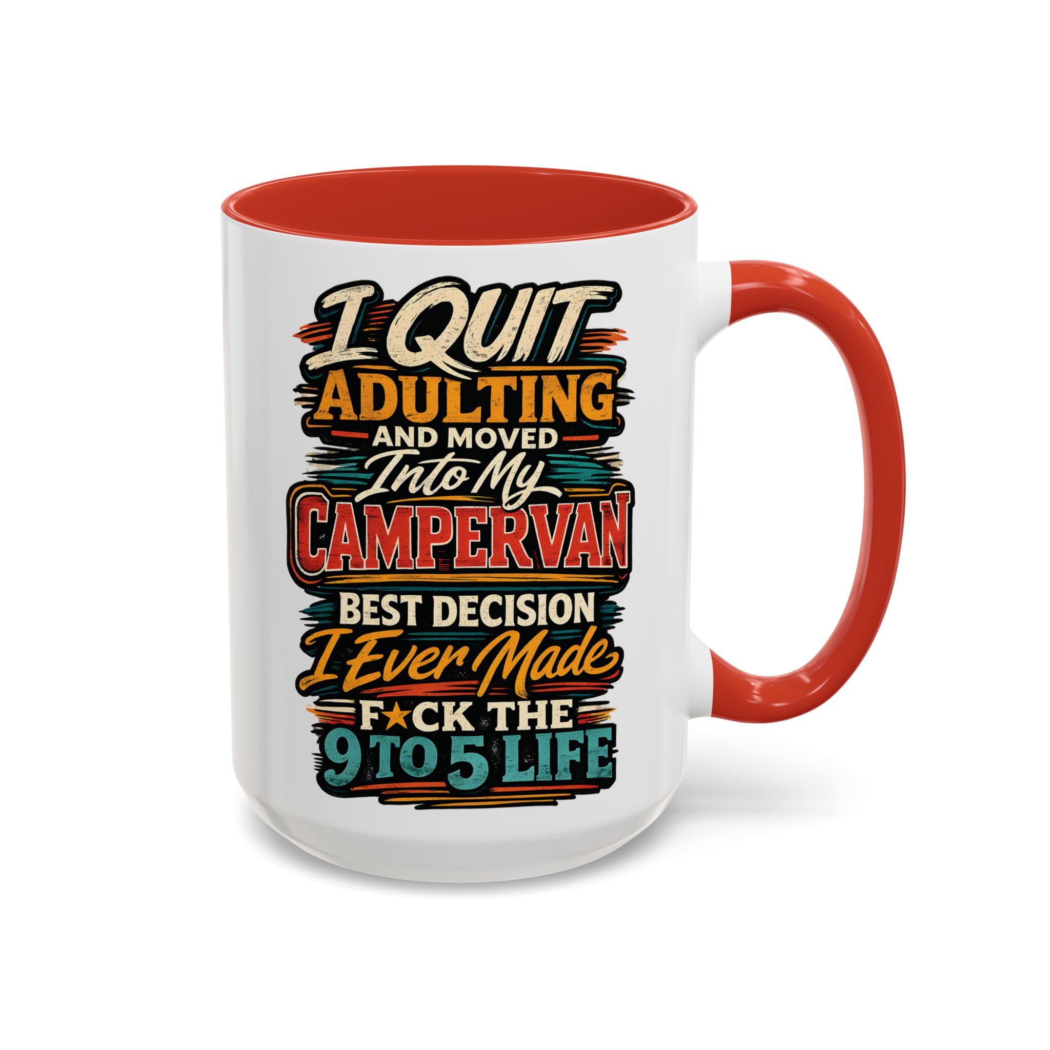 16569893968794048020_2048.jpeg Accent Coffee Mug (11, 15oz) — "I Quit Adulting" Design F**K-Line