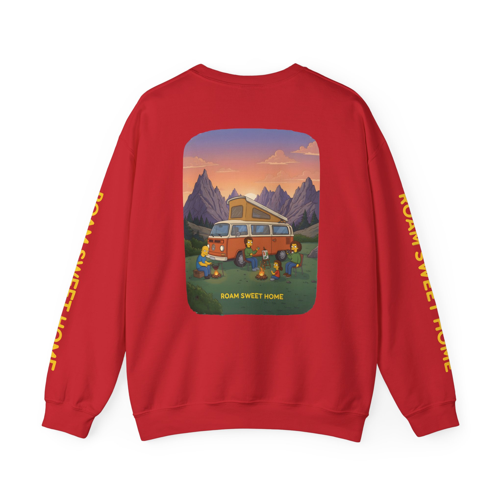 Unisex Heavy Blend™ Crewneck Sweatshirt — "Roam Sweet Home" Design Sitcom-Line