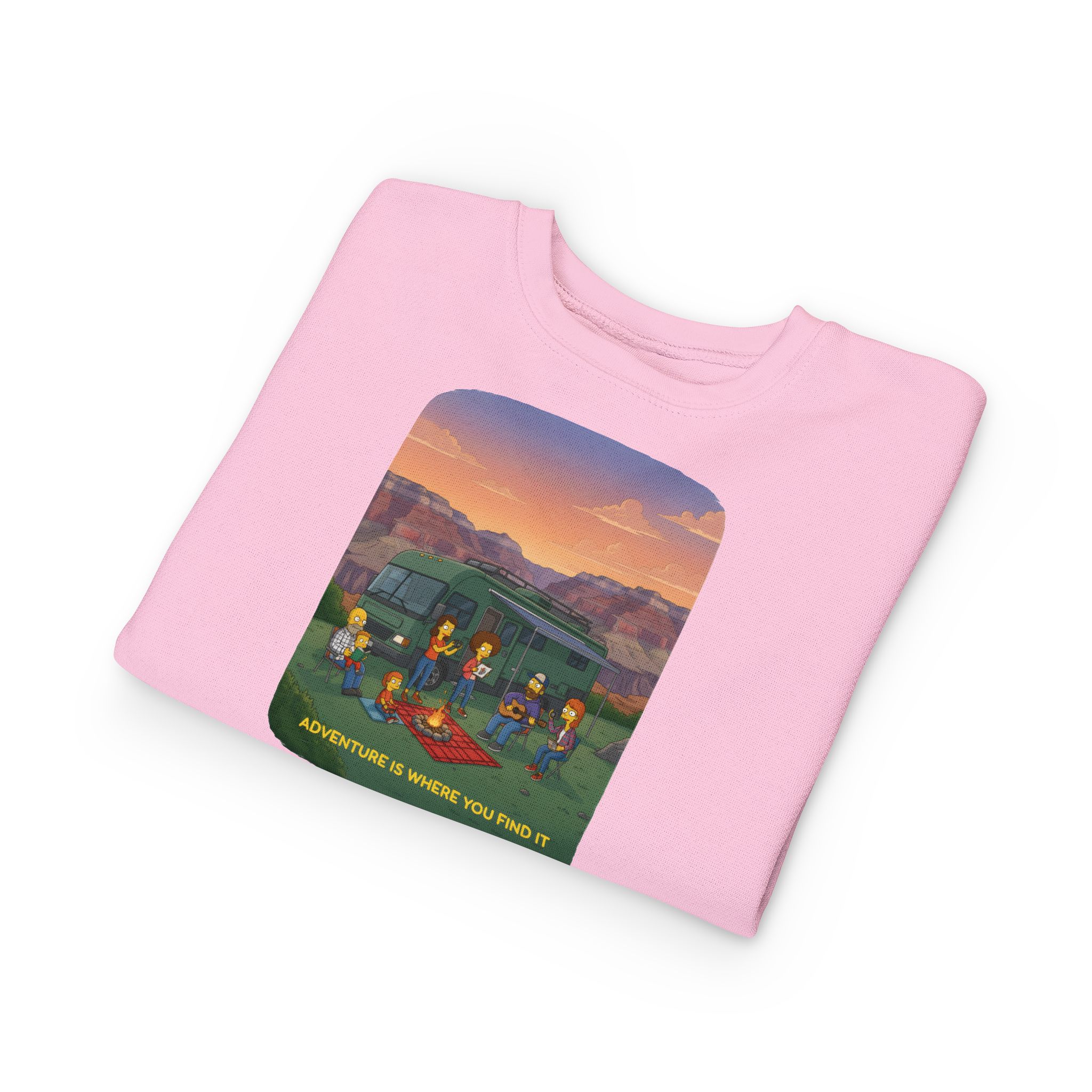 Toddler Sweatshirt - "Adventure Is Where You Find It" (Design Sitcom-Line)