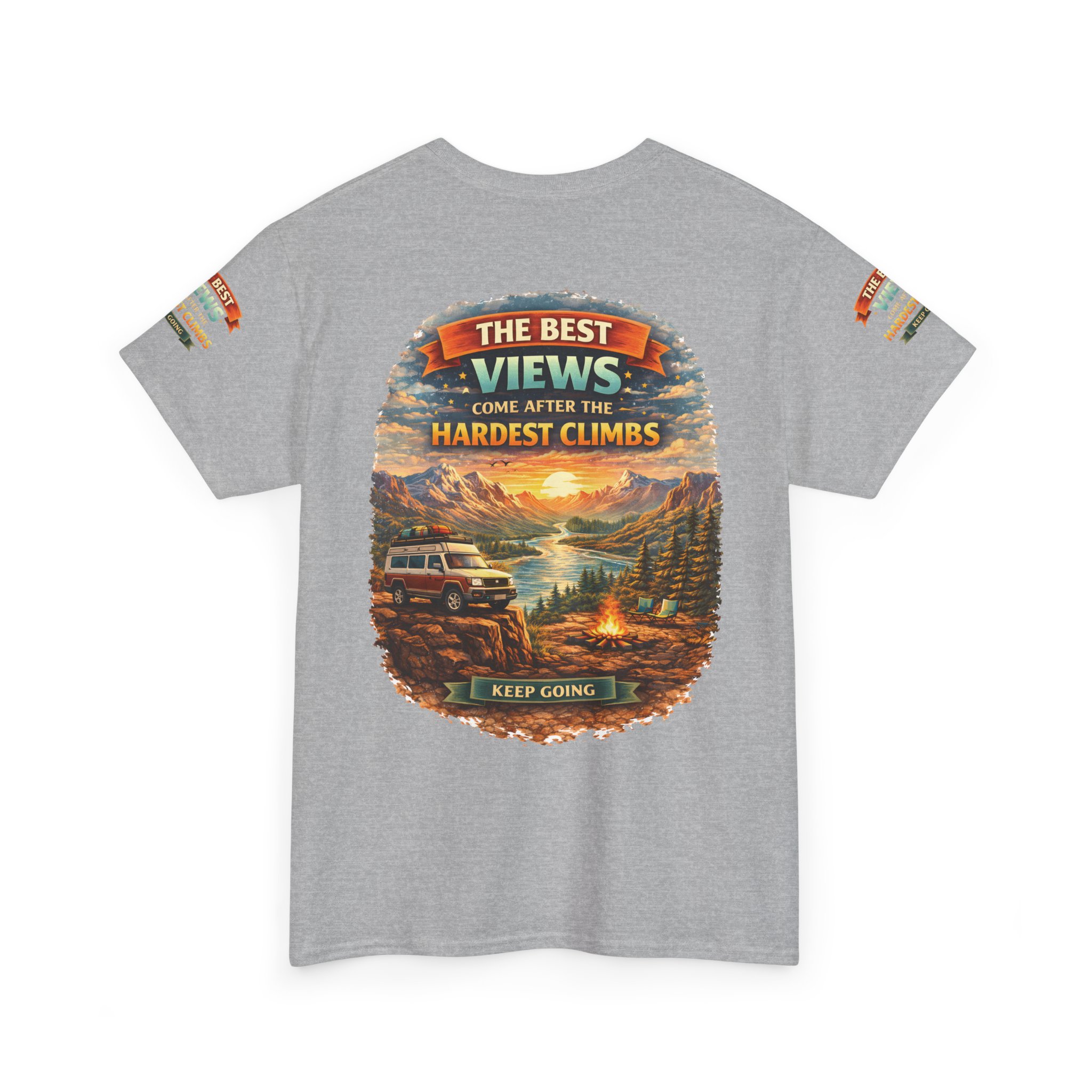 16582315087543826123_2048.jpeg Unisex Heavy Cotton Tee — "The Best Views" Design Scenic-Line