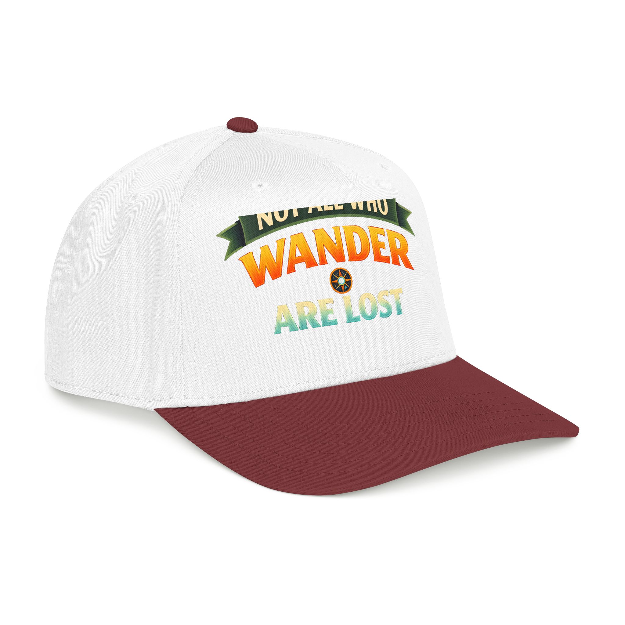 Baseball Cap - "Not All Who Wander Are Lost" Design Scenic-Line