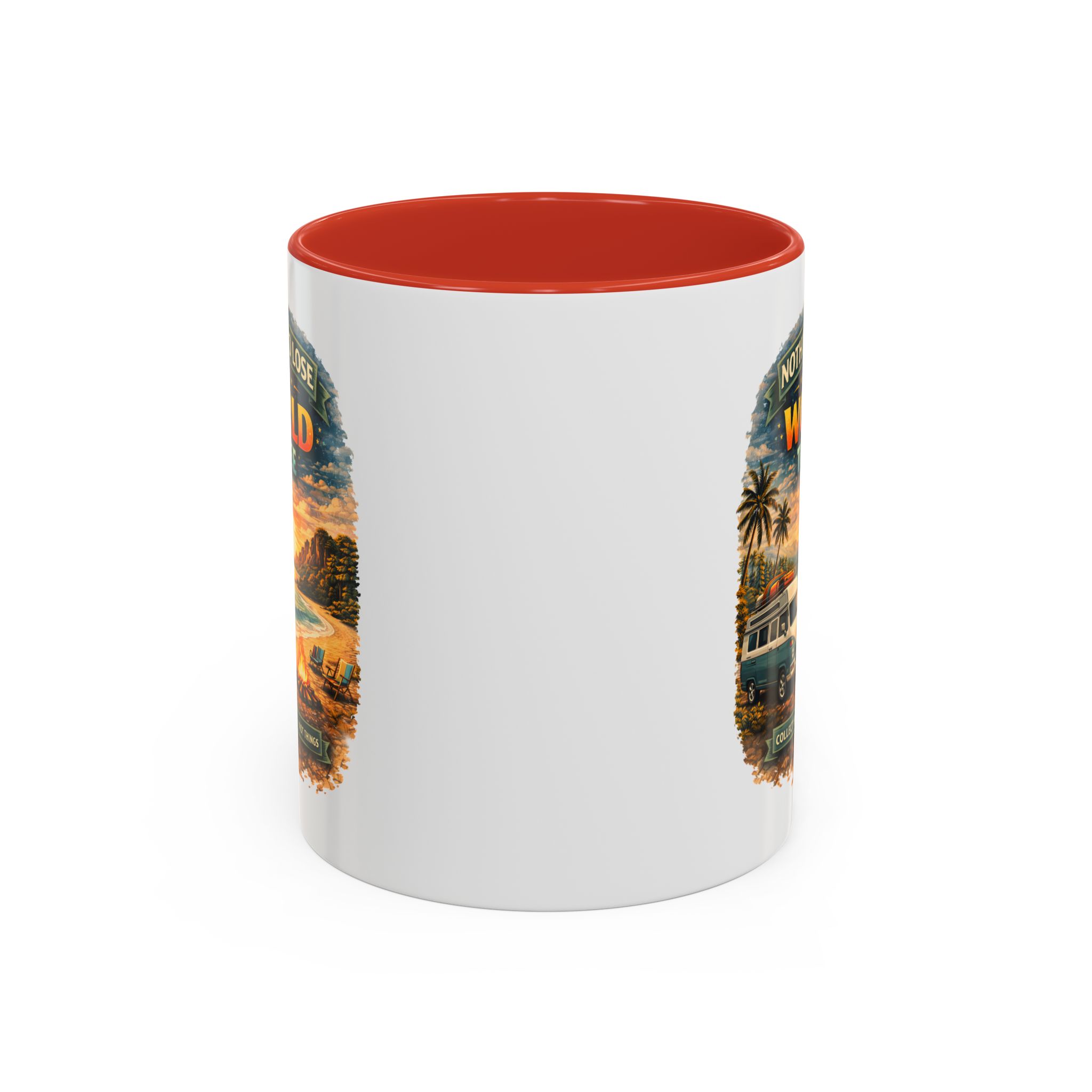 Accent Coffee Mug (11, 15oz) — "Nothing To Lose" Design Scenic-Line