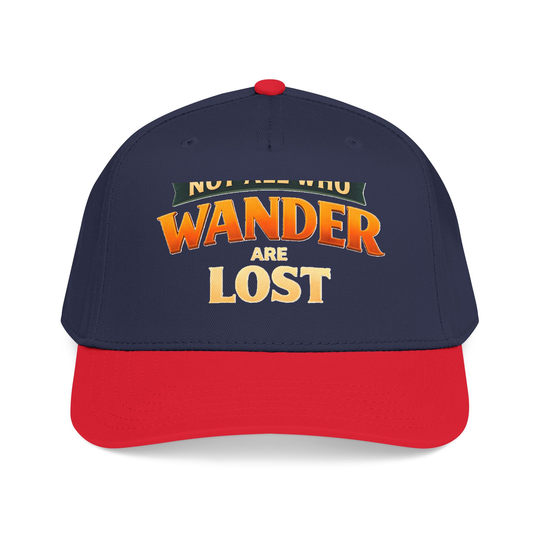 Baseball Cap - "Not All Who Wander Are Lost" Design Scenic-Line