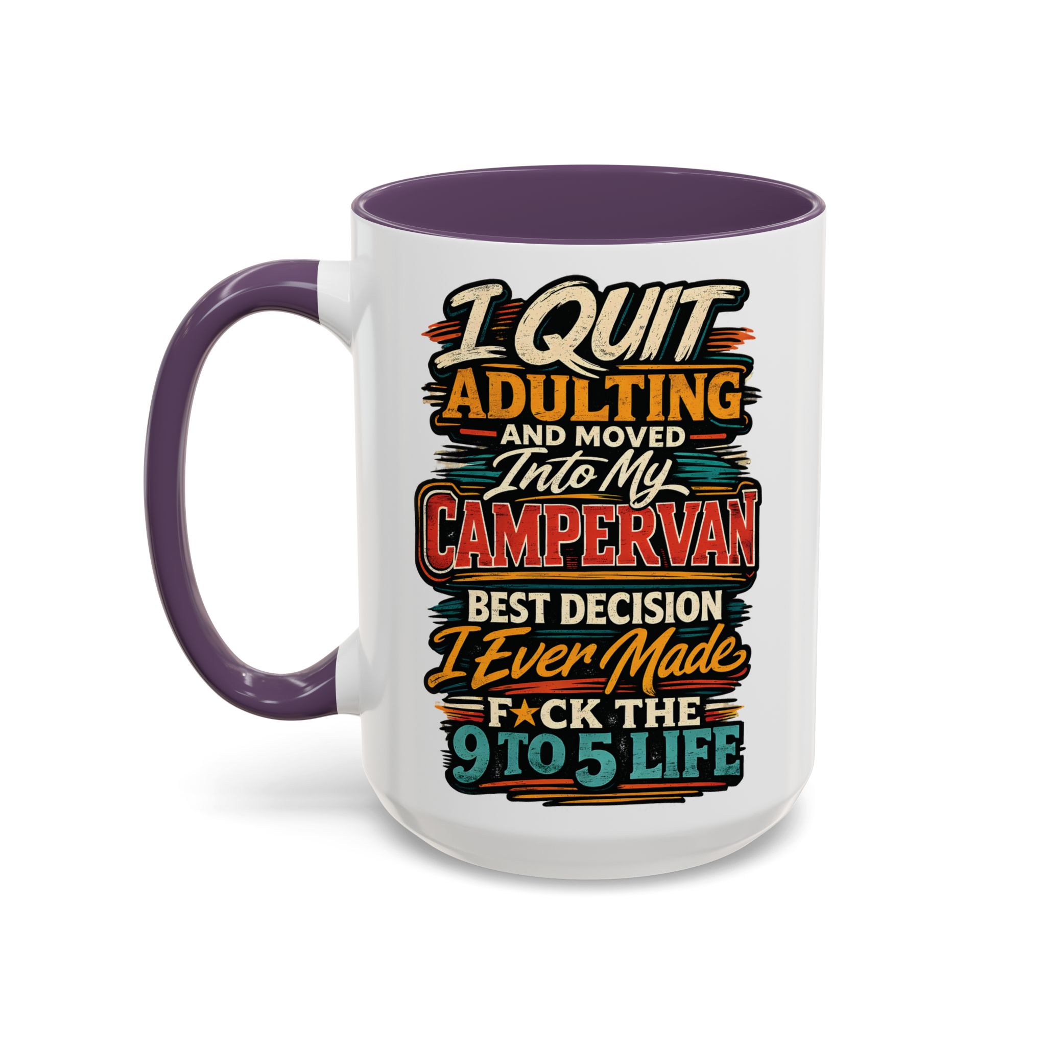 1663006595992454429_2048.jpeg Accent Coffee Mug (11, 15oz) — "I Quit Adulting" Design F**K-Line