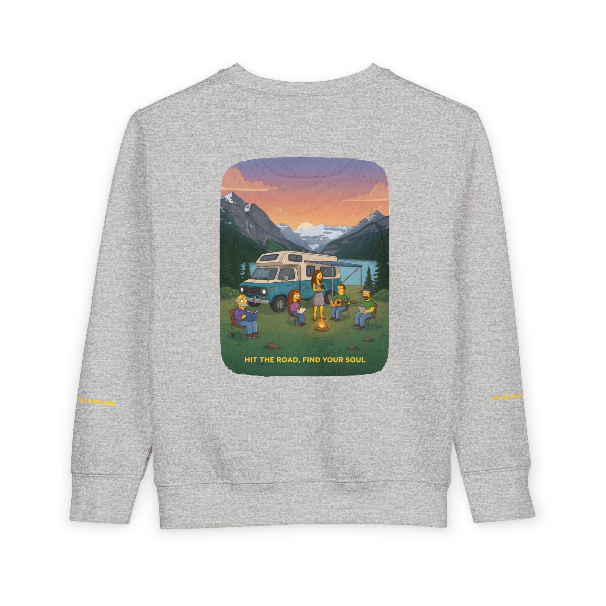 Toddler Sweatshirt - "Hit The Road-Find Your Soul" (Design Sitcom-Line)