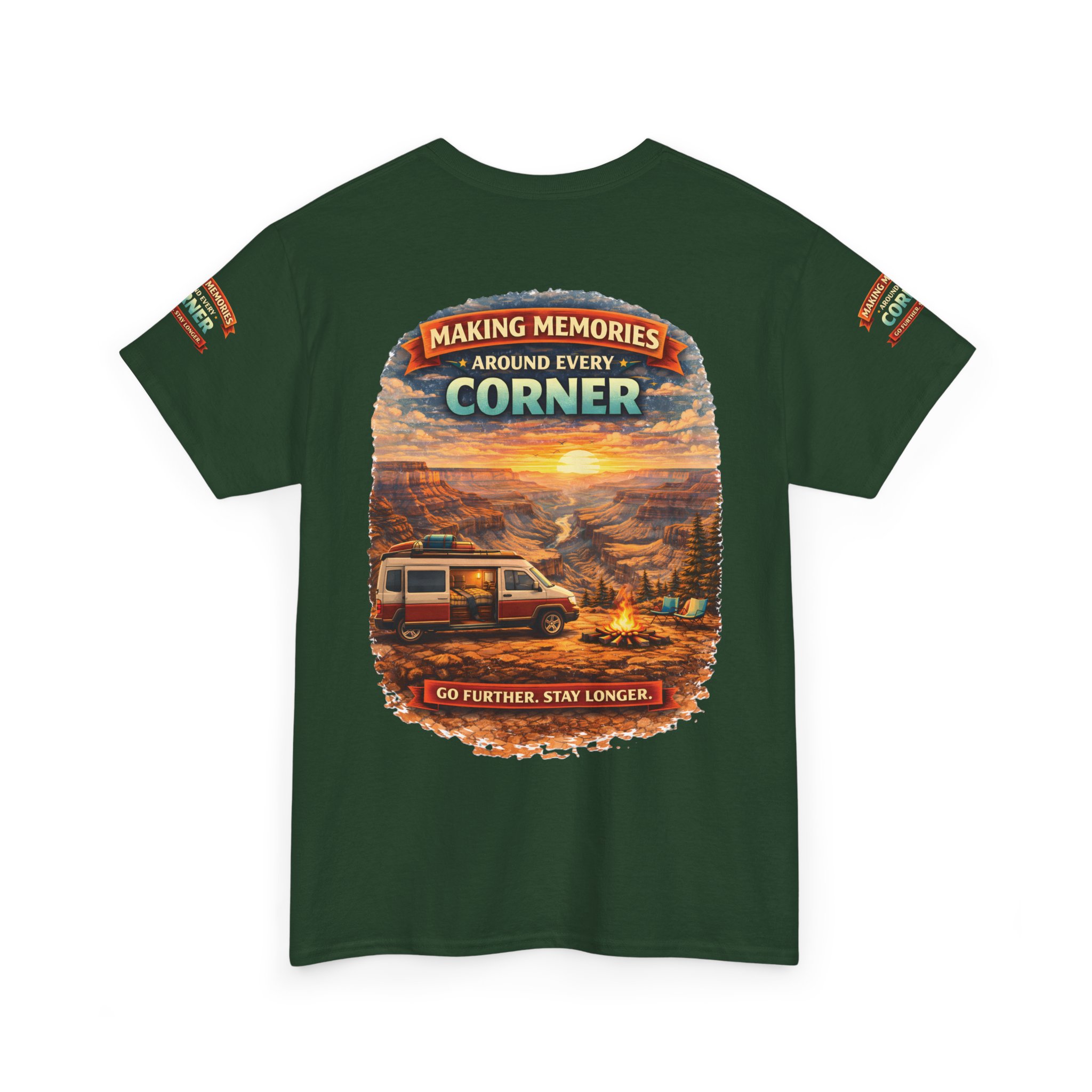 Unisex Heavy Cotton Tee — "Making Memories" Design Scenic-Line