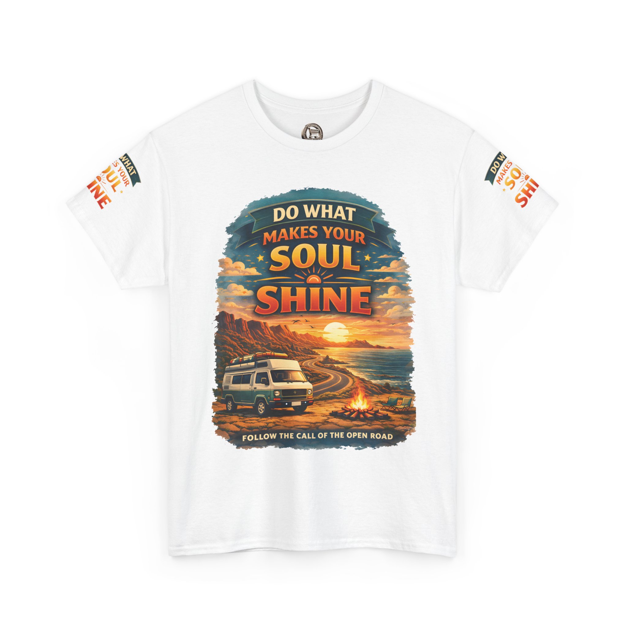Unisex Heavy Cotton Tee — "Do What Makes Your Soul Shine" Design Scenic-Line
