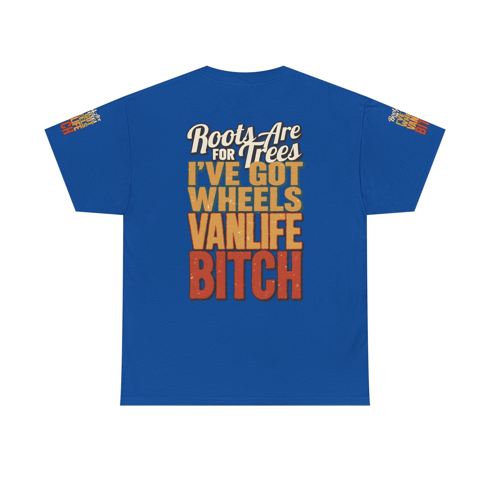 Unisex Heavy Cotton Tee — "Roots Are For Trees" Design F**K-Line