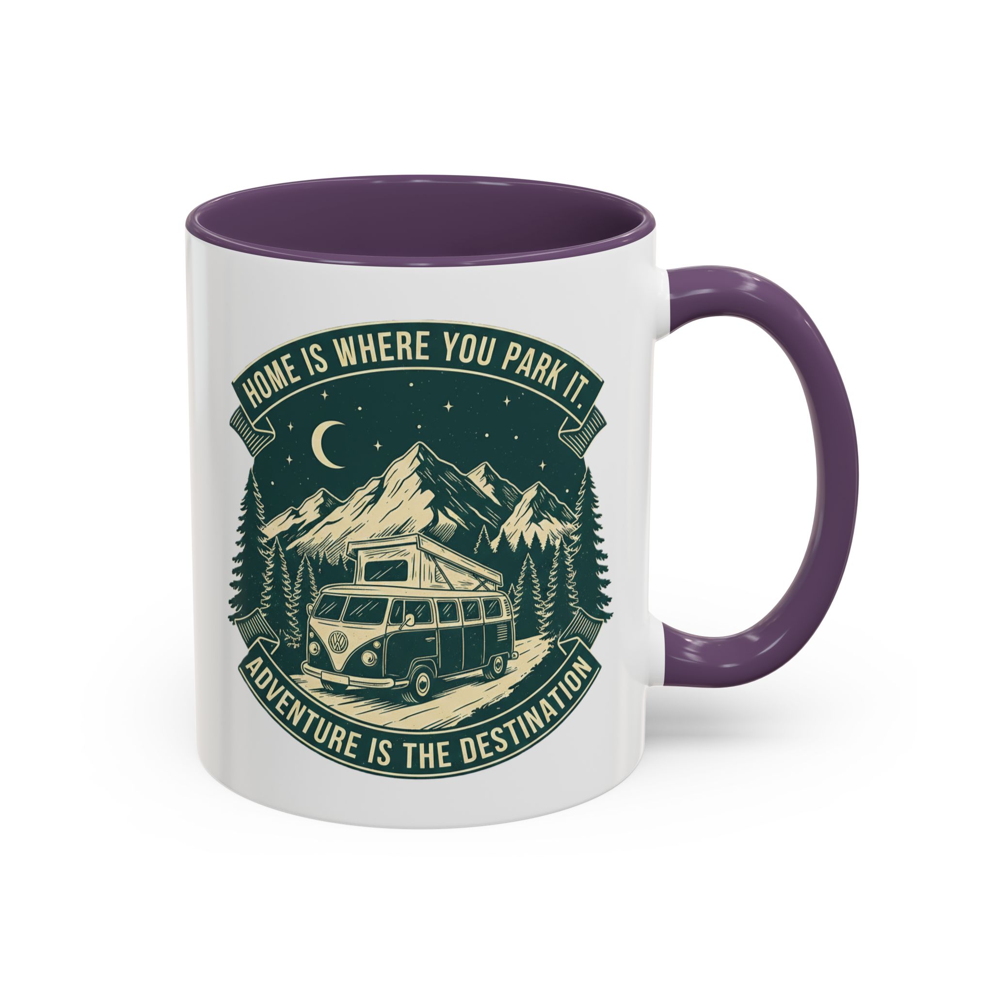 Coffee Mug — "Home Is Where You Park It-Adventure is the destination"  (11/15oz) (Both sides printed)