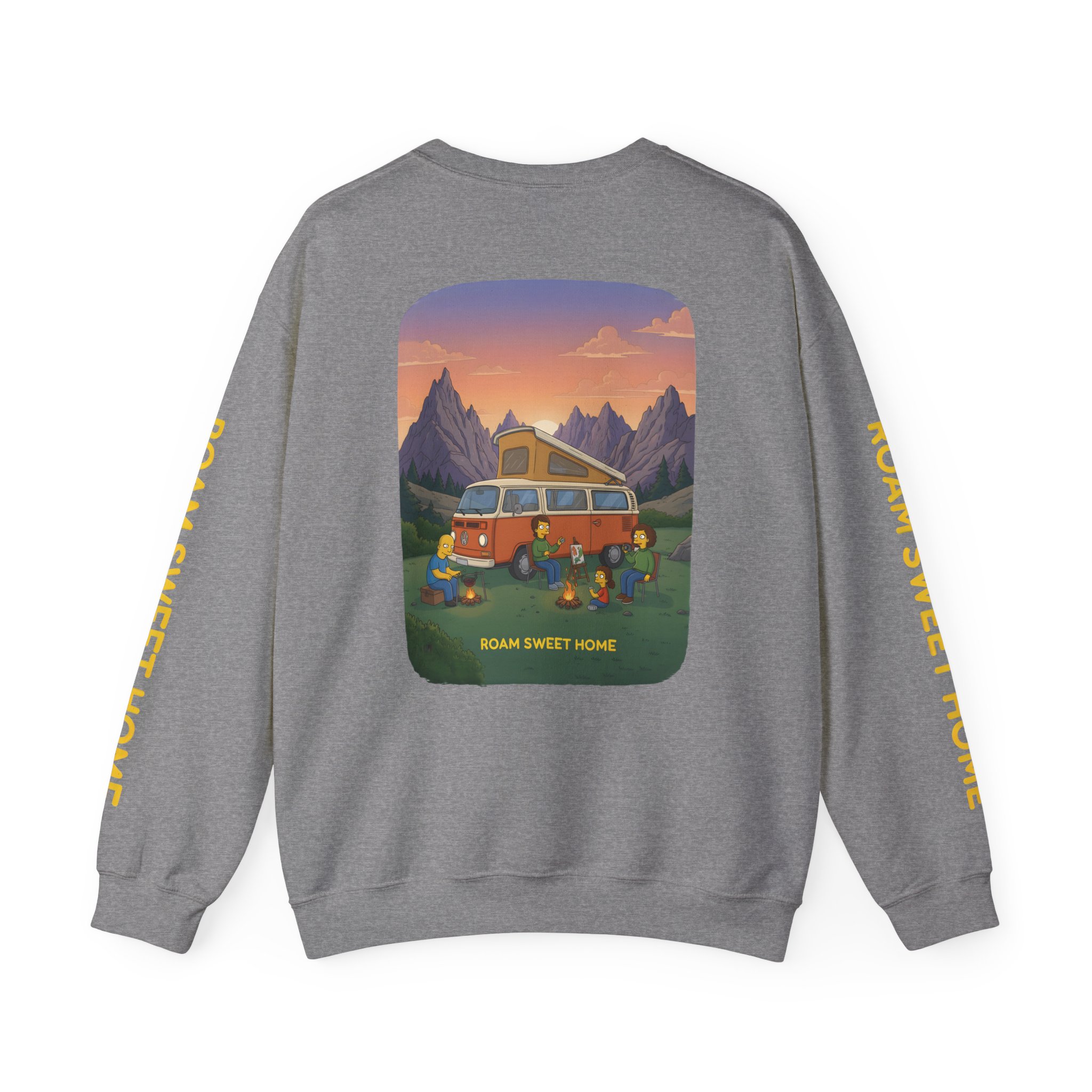 Unisex Heavy Blend™ Crewneck Sweatshirt — "Roam Sweet Home" Design Sitcom-Line